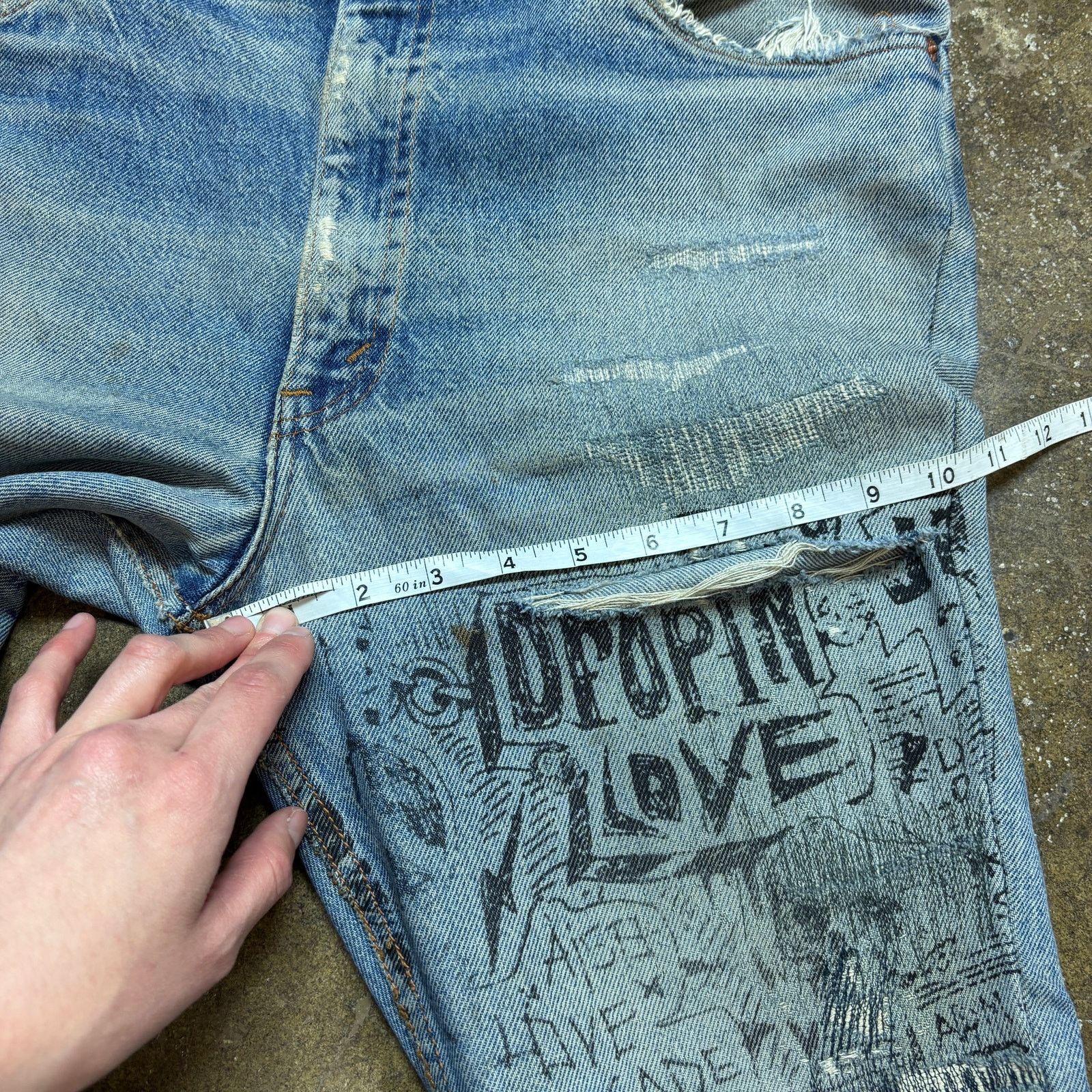 Levi's × Vintage Vintage 80s Levi's 505 Orange Tab Custom Jeans 36x36 (33x29) Size US 33 - 7 Thumbnail