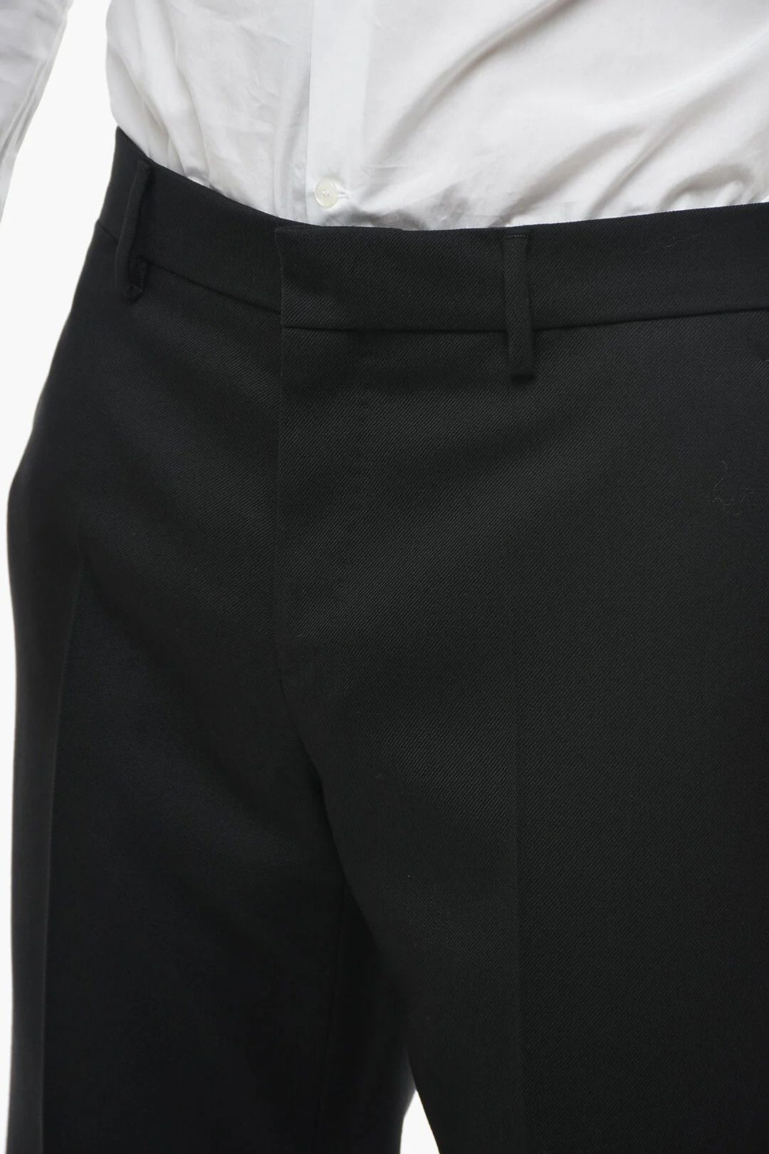Versace og1mm0426 Wool Cigarette Pant in Black Size US 34 / EU 50 - 3 Thumbnail
