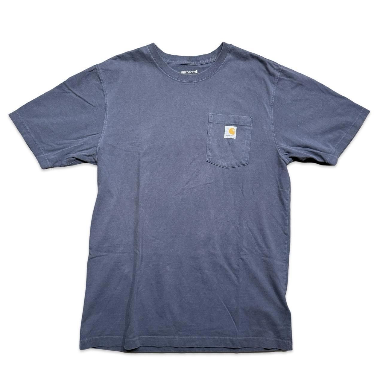 Carhartt Carhartt deep grey blue pocket logo tee Size US L / EU 52-54 / 3 - 1 Thumbnail