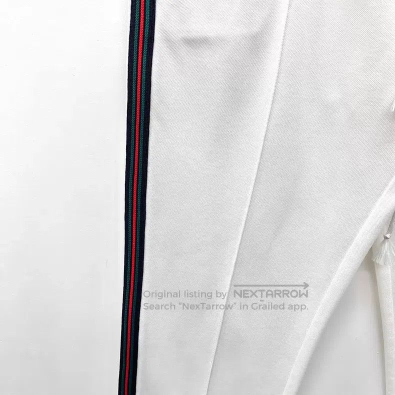 Gucci Gucci Size L White logo cherry pattern elastic waist leg ca Size 24" / US 00 / IT 34 - 4 Thumbnail