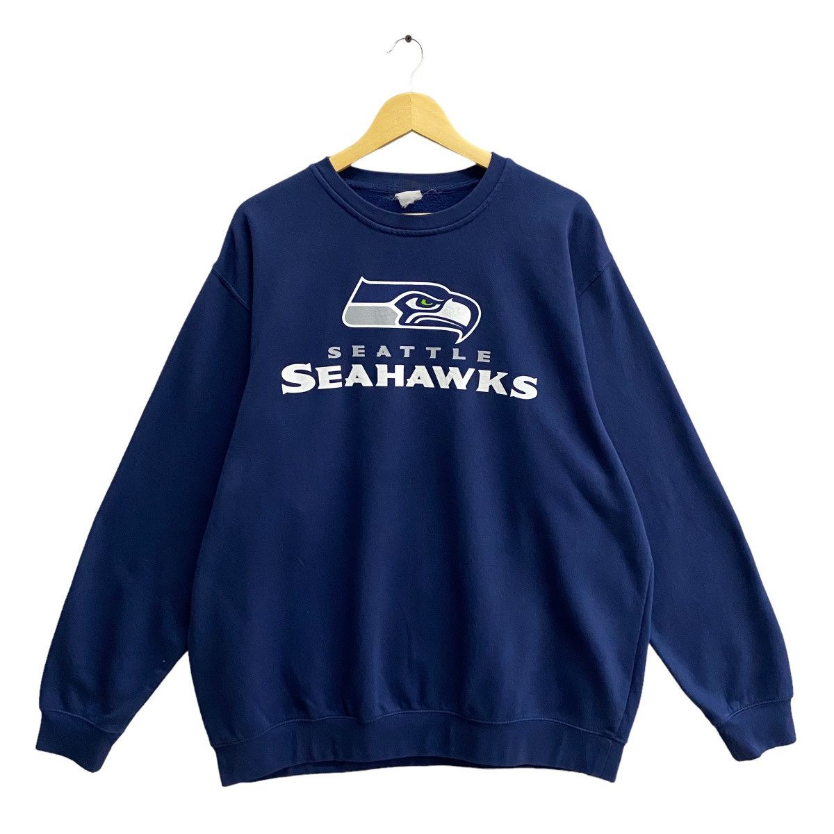 image of Seattle Seahawks Football Nfl Sweatshirt Size Xxl in Navy, Men's