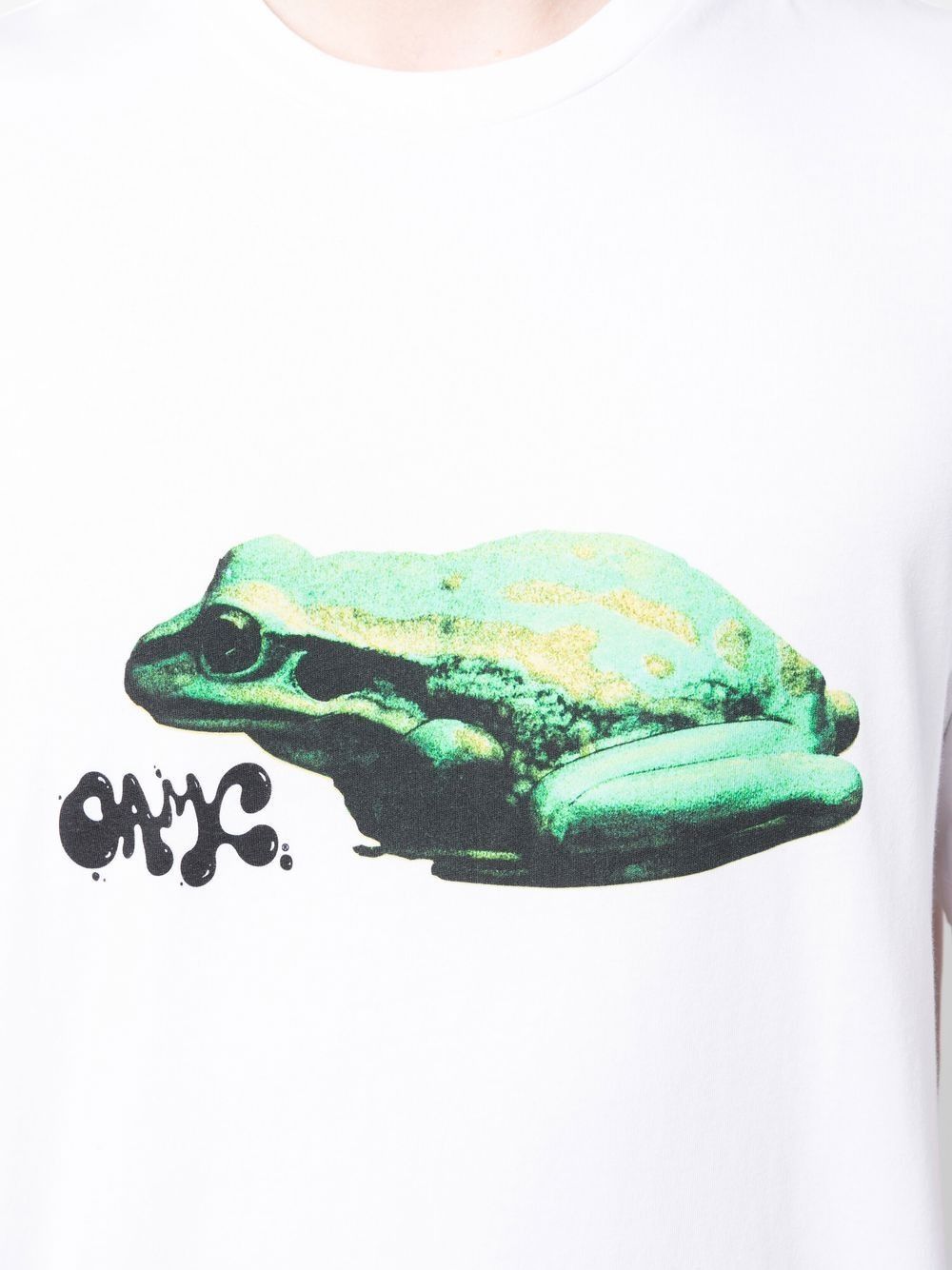 OAMC o1y0225 Logo Crewneck T-Shirt in White Size US M / EU 48-50 / 2 - 2 Thumbnail