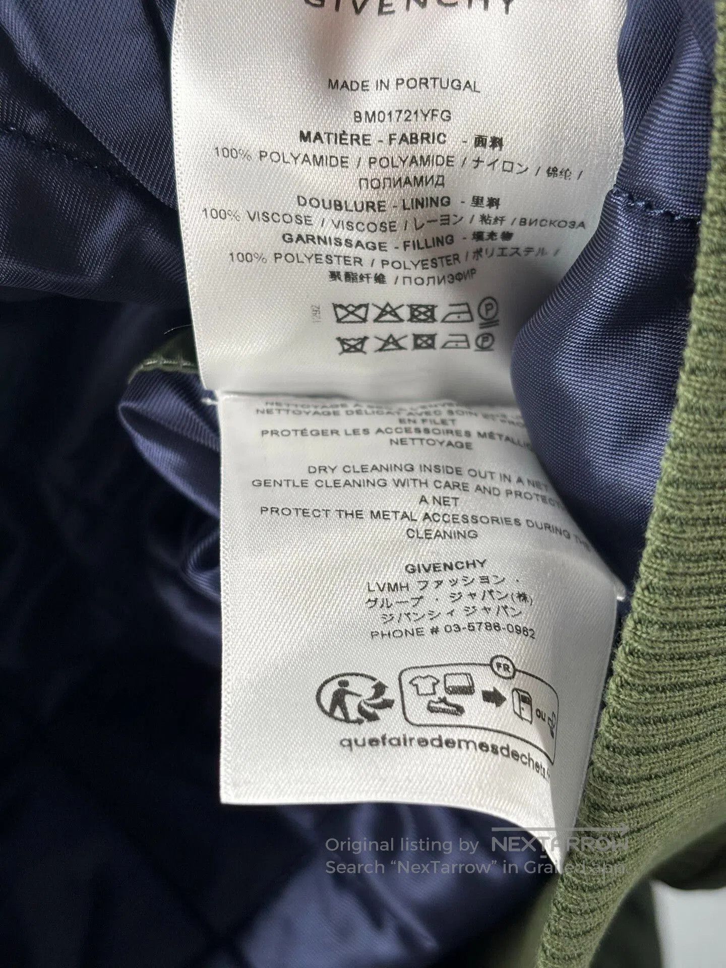 Givenchy Givenchy Men's Cotton Padded Jacket. Size US L / EU 52-54 / 3 - 6 Thumbnail