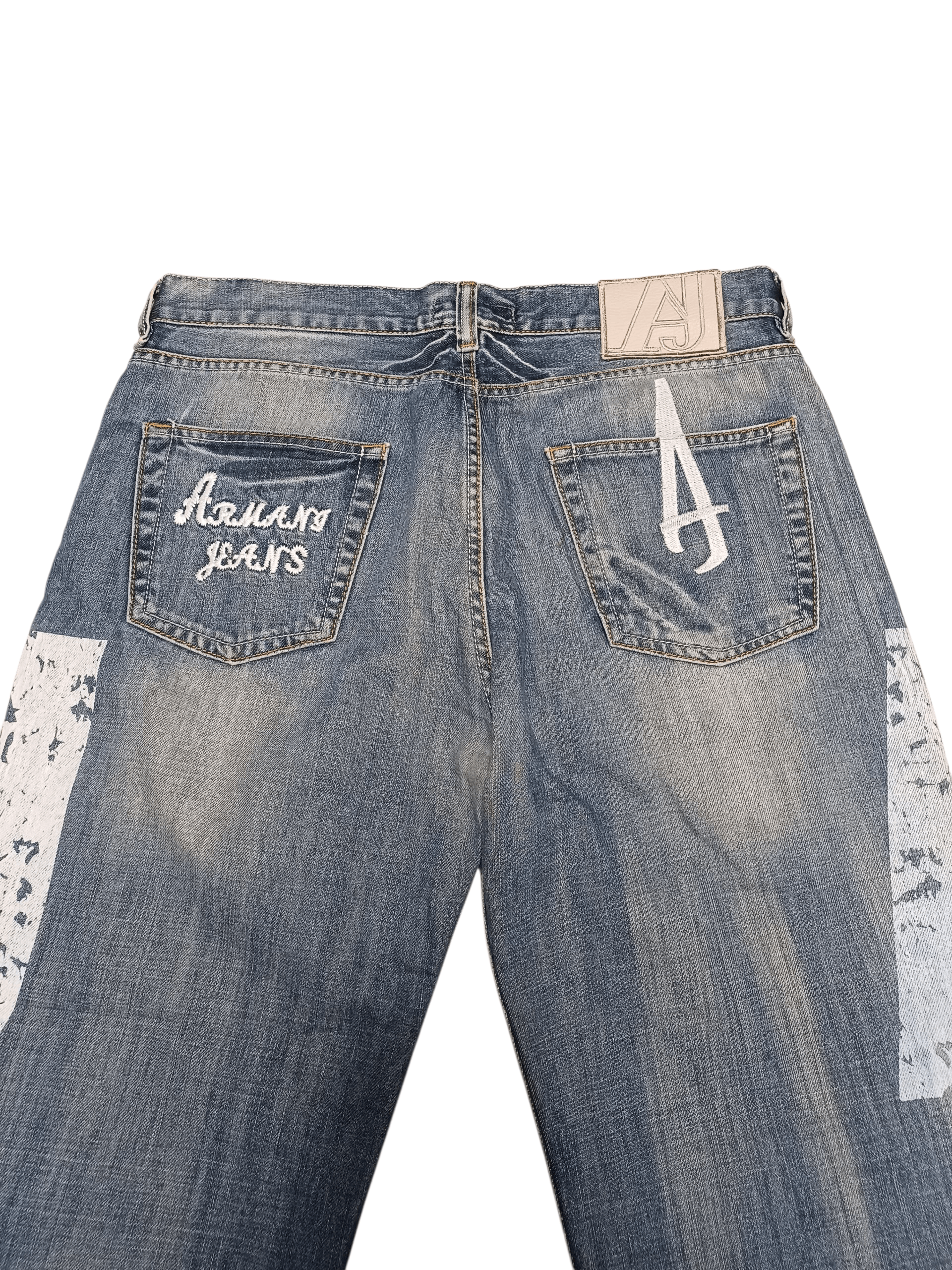 Armani ARMANI JEANS FIRE BIG LOGO AVANT GARDE JEANS DENIM Size US 36 / EU 52 - 2 Thumbnail
