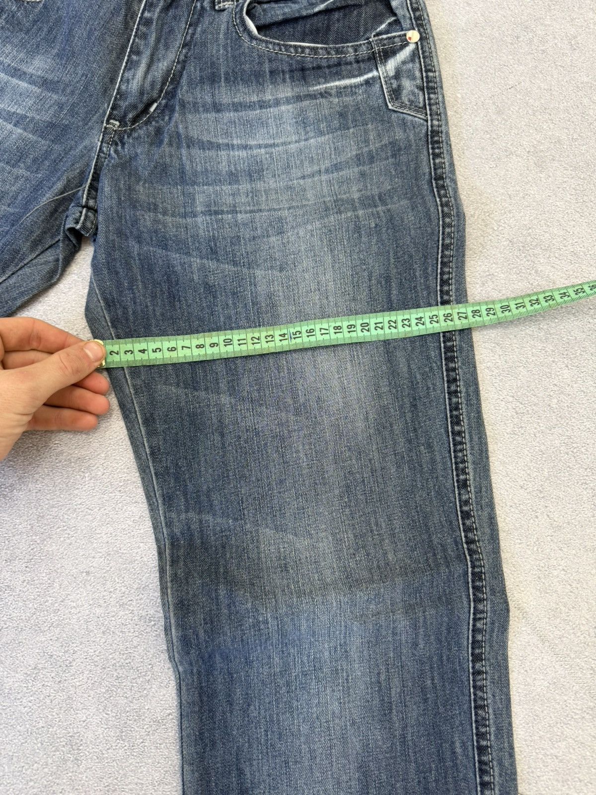 Hedi Slimane 00s Diesel Hedi Slimane Dior Style Washed Denim Jeans Size US 30 / EU 46 - 16 Thumbnail