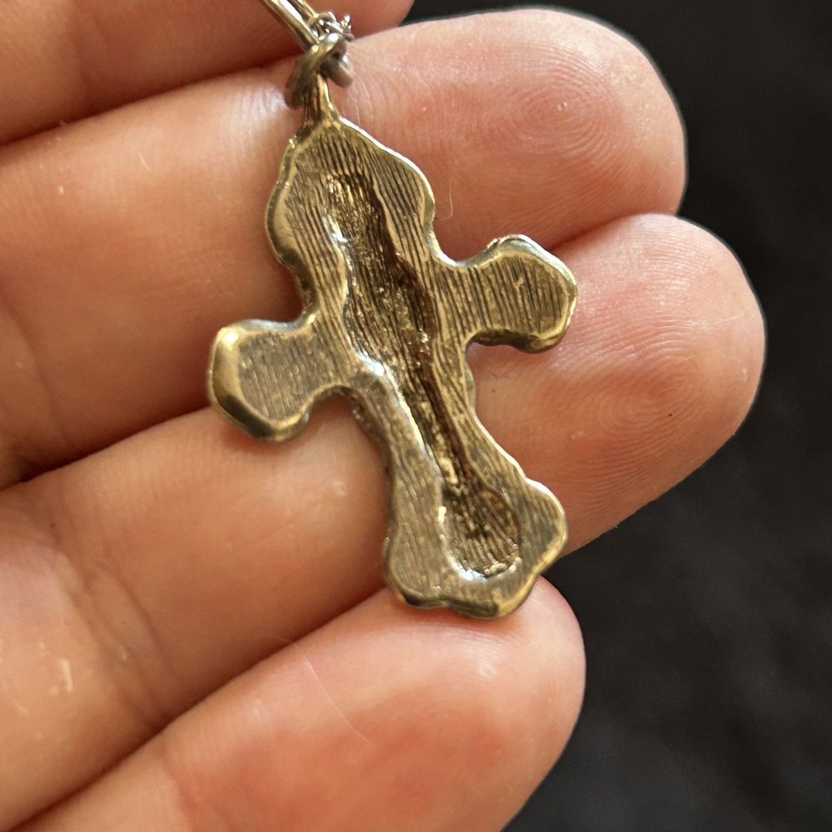 Handmade Handcrafted vintage filigree cross pendant on chain necklace Size ONE SIZE - 6 Thumbnail