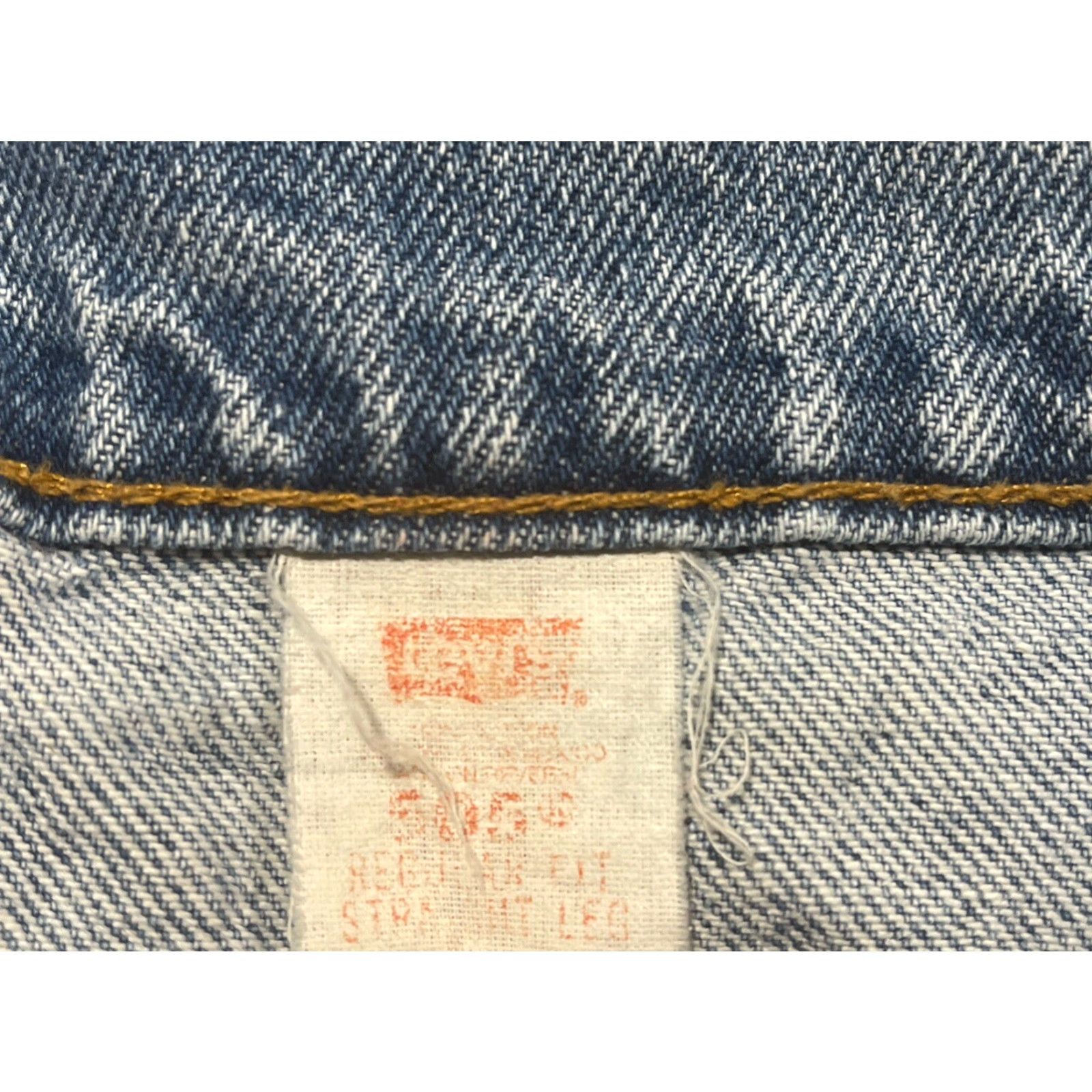 Levi's VINTAGE Levi’s Jeans Men 38x29.5 Orange Tab 505 Made In USA Reg Fit Straight Leg 90’s Size US 38 / EU 54 - 7 Thumbnail
