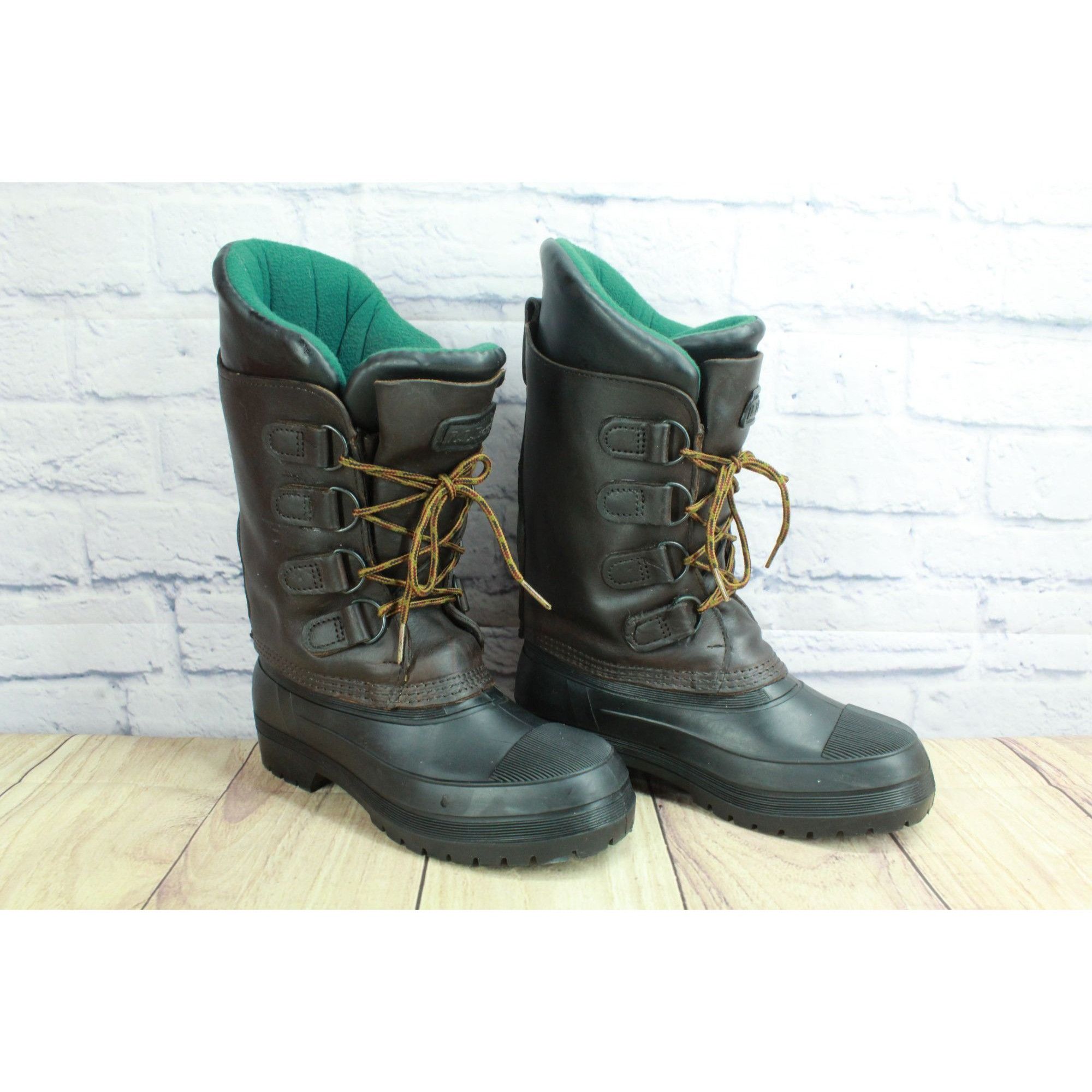 L.L. Bean LL Bean Women’s Brown Leather Waterproof Insulated Duck Boot Size US 7 / IT 37 - 3 Thumbnail
