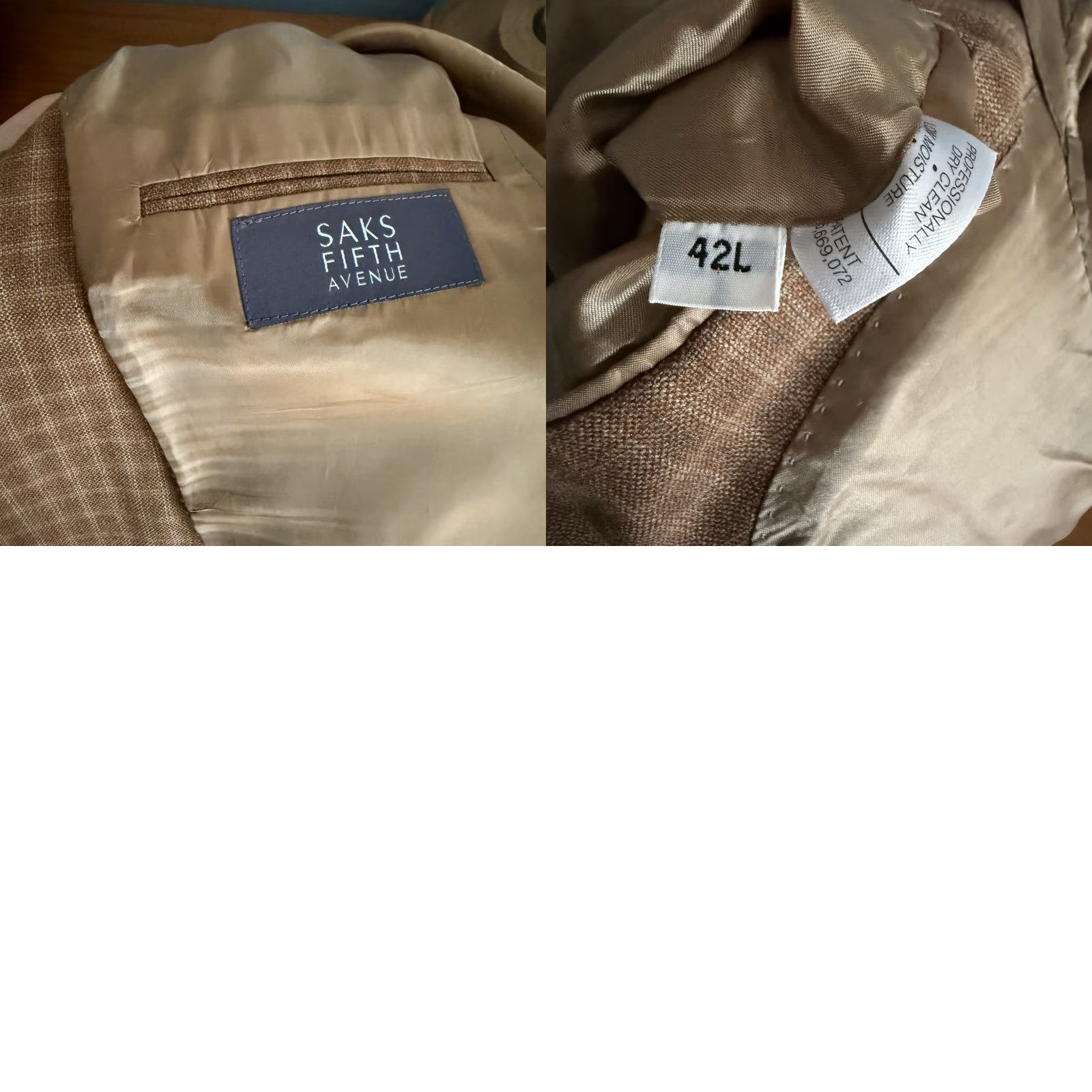 Hart Schaffner Marx Hart Schaffner Marx Blazer Sport Coat Brown Windowpane Plaid Wool Size 42L - Men, Wool, Double-Vented, 2 Button, Notch Lapel, Regular Fit, Vintage? No Size 42R - 8 Thumbnail
