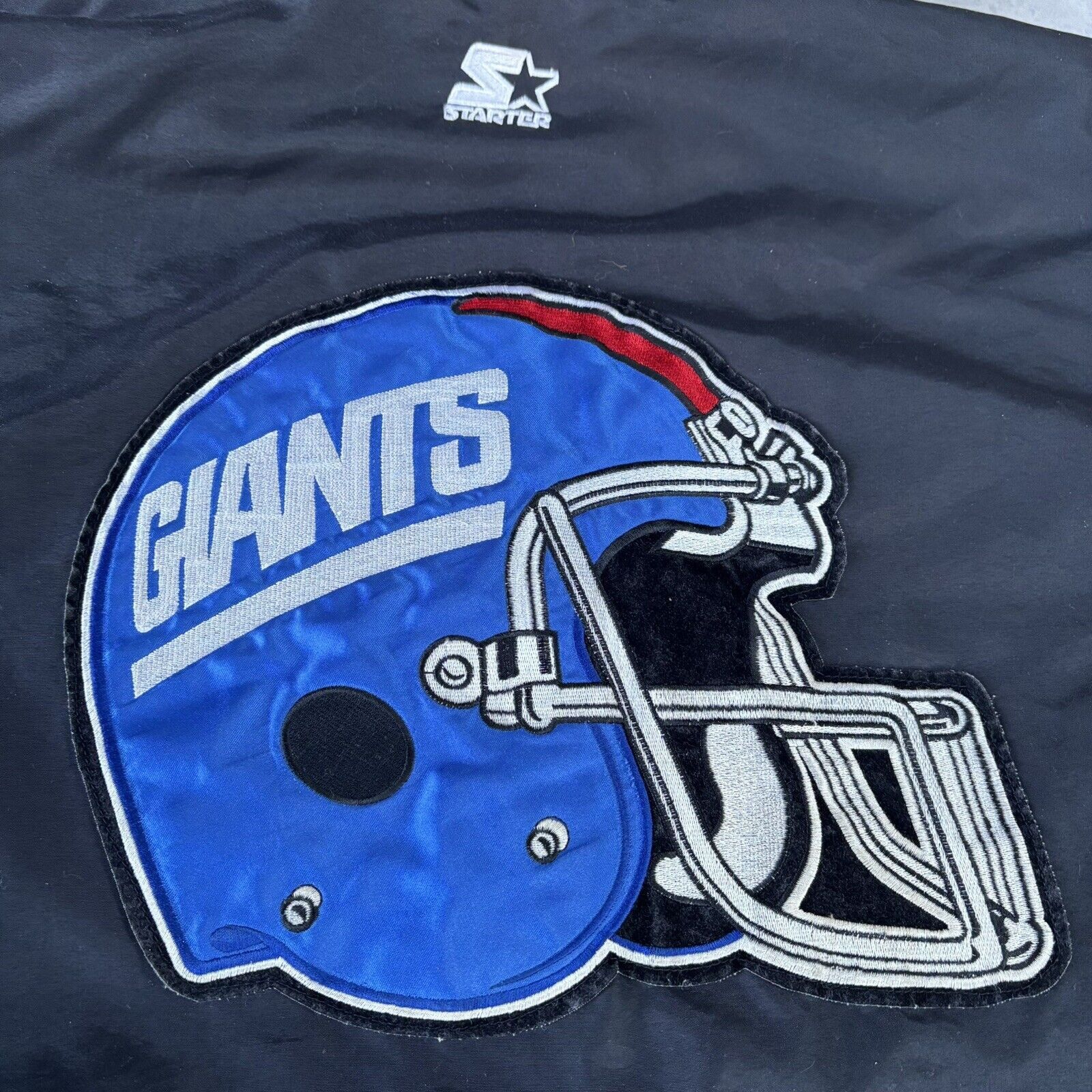 Starter 90s Starter New York Giants Embroidered Black Zip Jacket XL Size US XL / EU 56 / 4 - 4 Thumbnail