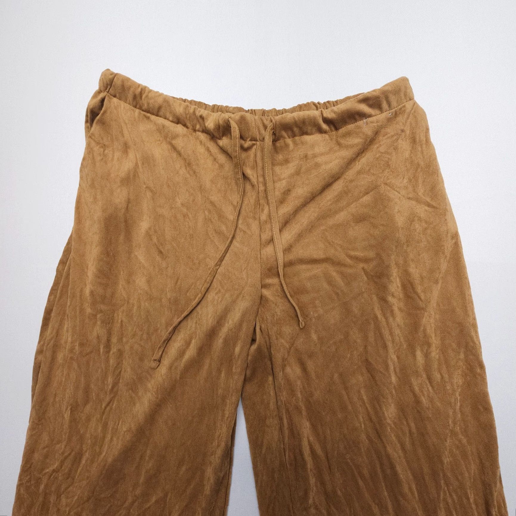 Velvet Autres Filles Pant pants Wide Leg Mid Rise Pull On Velvet Brown One Size OS 33 x 28" City Vintage No Size 42" / US 20 - 3 Thumbnail