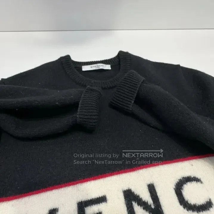 Givenchy Givenchy Men's Striped Band Crewneck Knit Sweater. Size US L / EU 52-54 / 3 - 7 Thumbnail