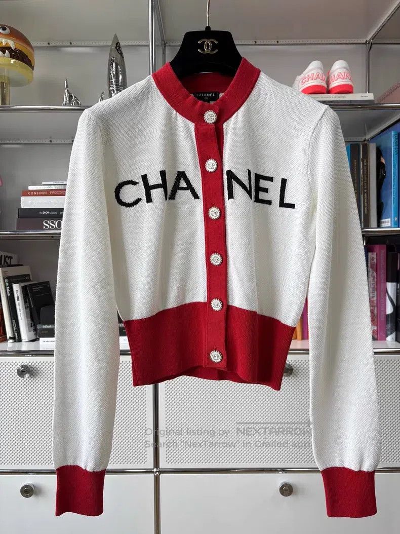 Chanel Chanel Beach series white and red single-breasted logo pri Size XS / US 0-2 / IT 36-38 - 1 Thumbnail