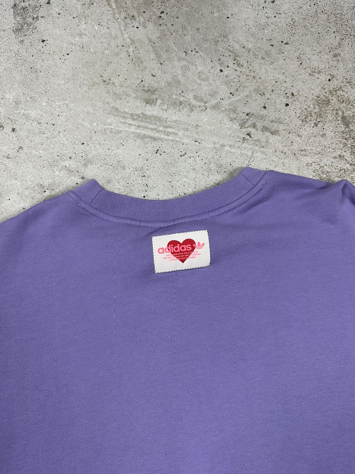 Adidas Adidas Sample Purple Self Love Crewneck Boxy Sweatshirt Size US M / EU 48-50 / 2 - 11 Thumbnail