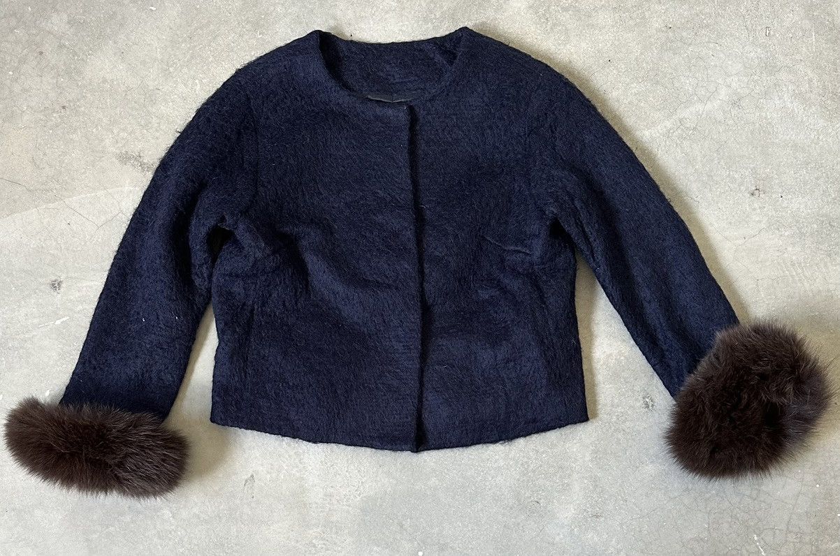Designer APUWEISER-RICHE FUR SLEEVE JACKET Size M / US 6-8 / IT 42-44 - 1 Thumbnail