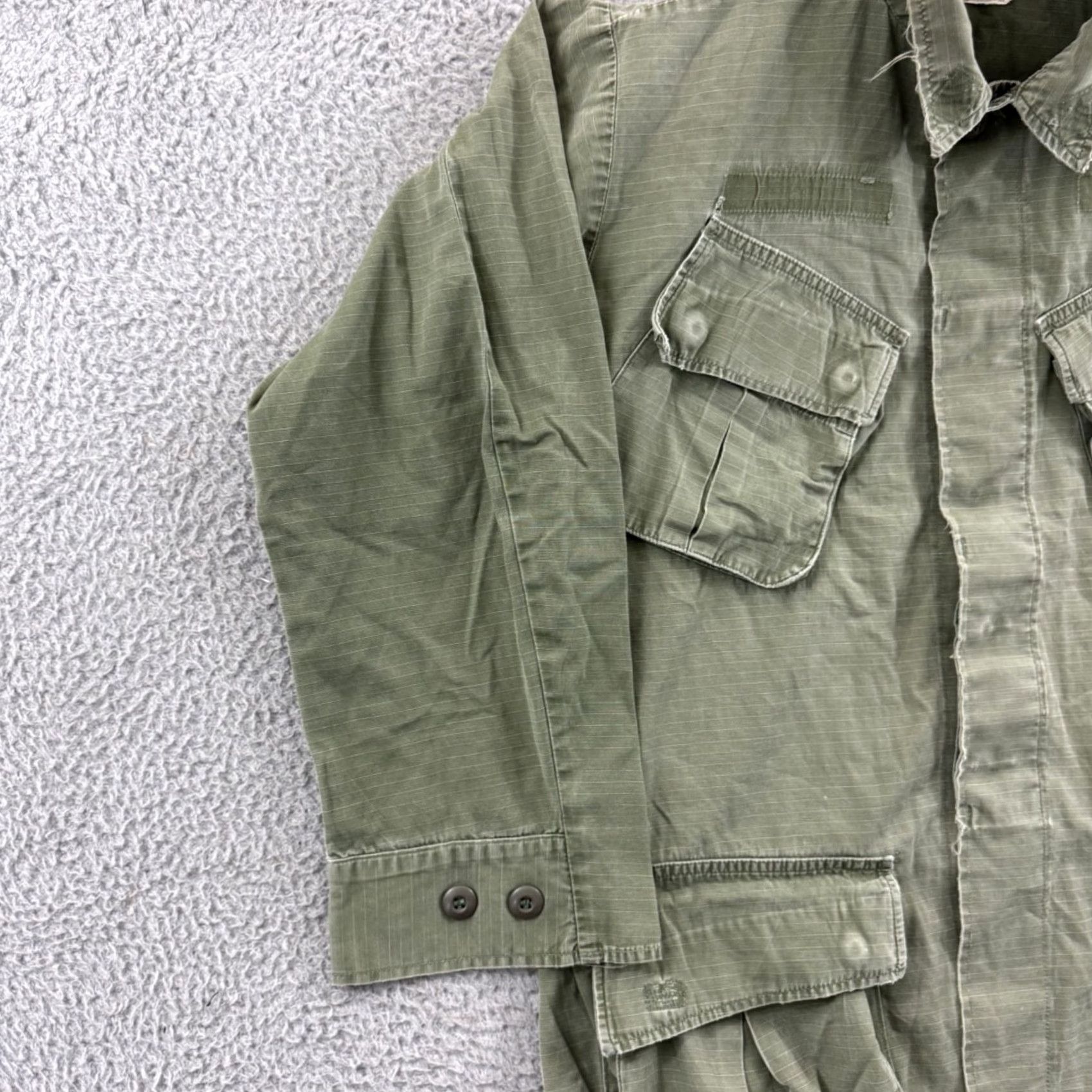 Vintage VINTAGE US Army Tropical Combat Shirt Mens Small 60s Military Vietnam War OG-107 Shirt Size US S / EU 44-46 / 1 - 4 Thumbnail