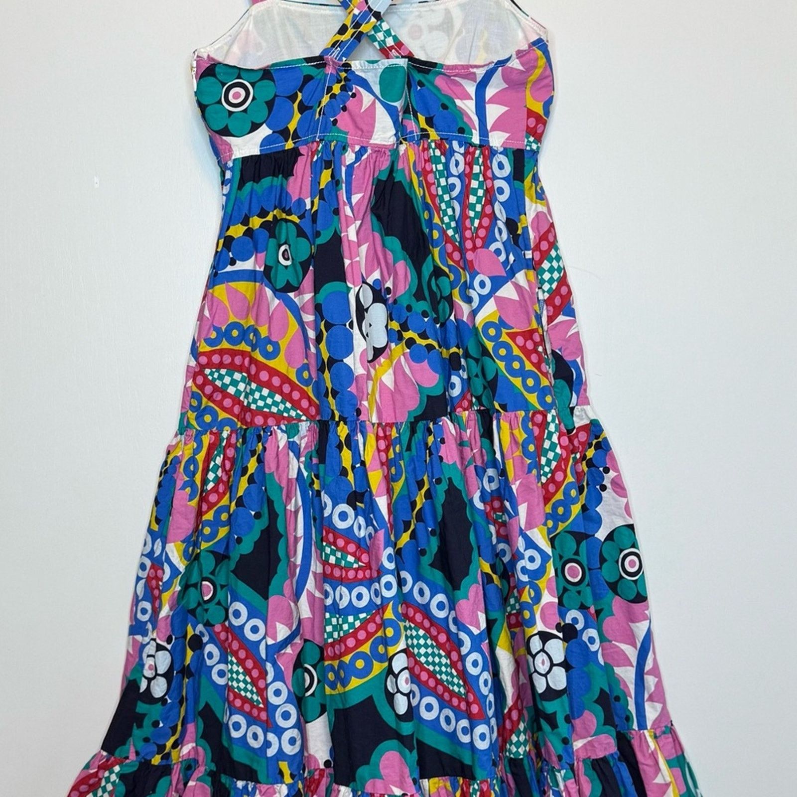 J.Crew J Crew Ratti Kaleidoscope Floral Maxi Apron Dress 4 Size M / US 6-8 / IT 42-44 - 12 Thumbnail