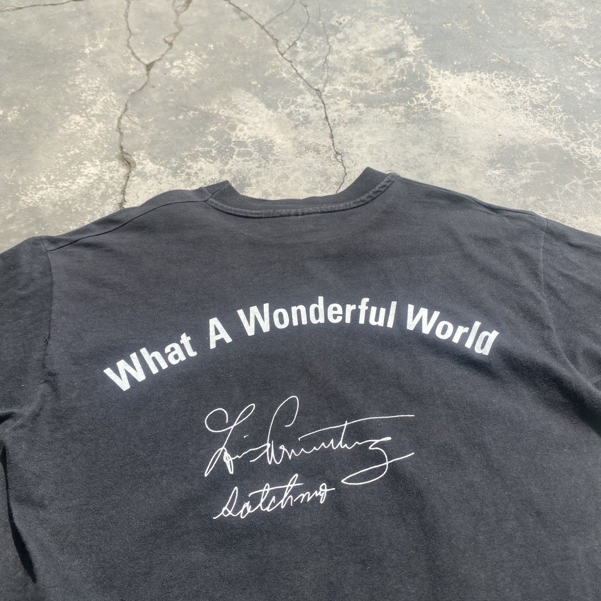 Band Tees × Rap Tees × Vintage 1990s Louis Amstrong What A Wonderful World tee Size US M / EU 48-50 / 2 - 4 Thumbnail