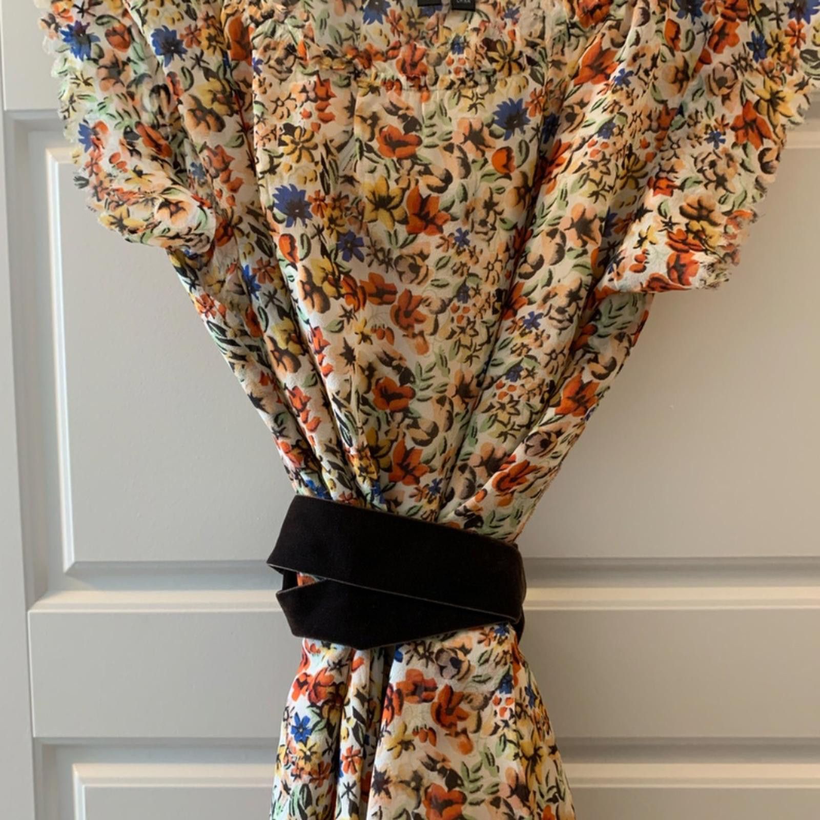 Theory Theory Floral Shirt elastic neckline Size M / US 6-8 / IT 42-44 - 4 Thumbnail