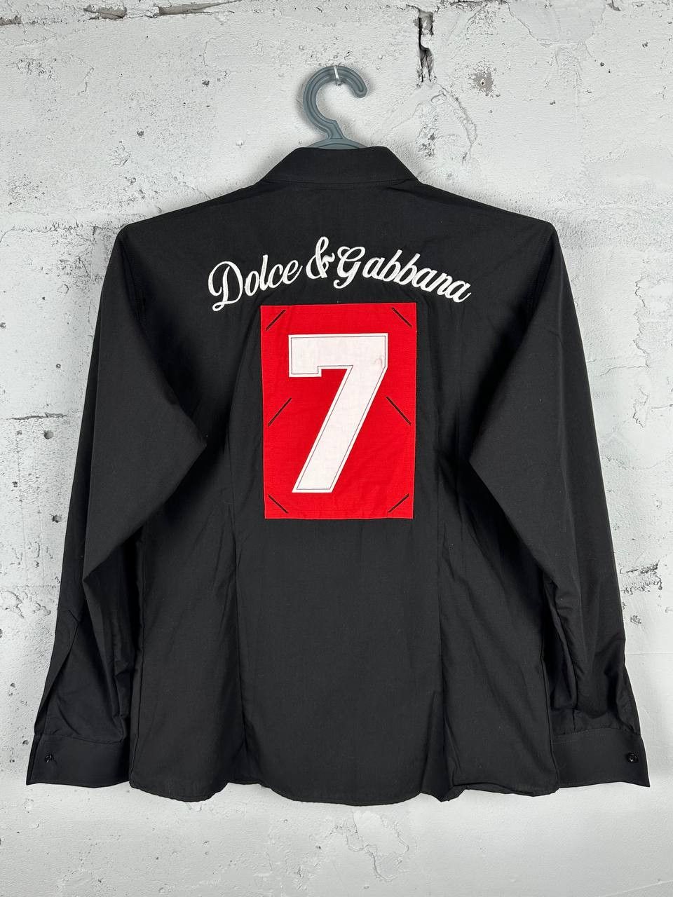 Vintage Y2k Vintage Dolce & Gabbana D&G Big Logo Black Shirt Size US M / EU 48-50 / 2 - 9 Thumbnail