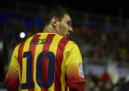 Nike Barcelona Away 2013-14 Messi #10 Soccer Jersey Size US M / EU 48-50 / 2 - 13 Thumbnail