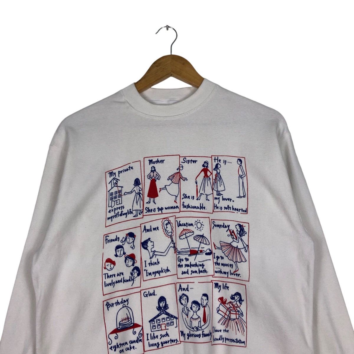 Other Vintage Art Design Family Graphic 90s Sweatshirt small #A2 Size US S / EU 44-46 / 1 - 2 Thumbnail