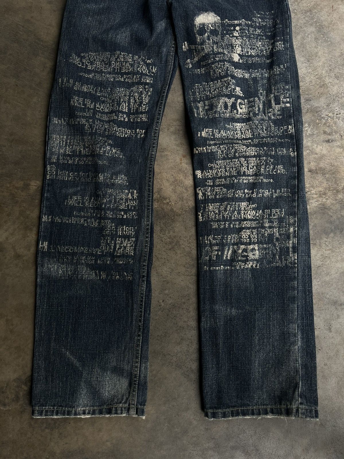 If Six Was Nine JAPANESE FREEBEAT POEM PUNK DENIM SEDITIONARIES GOTHIC STYLE Size US 32 / EU 48 - 5 Thumbnail