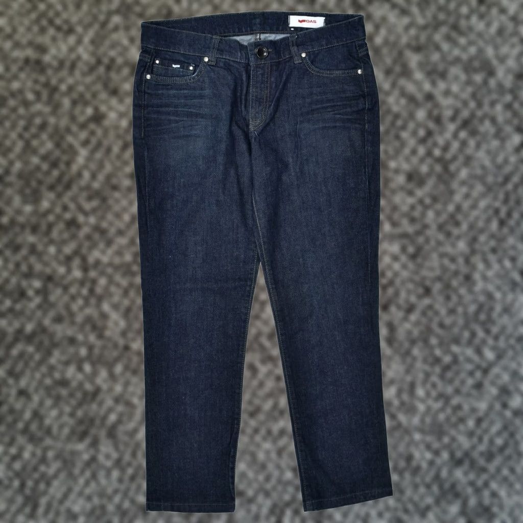 GAS Gas Womens Capri Jeans W29 L26 Navy Blue Cotton Jeans Size 29" - 1 Thumbnail
