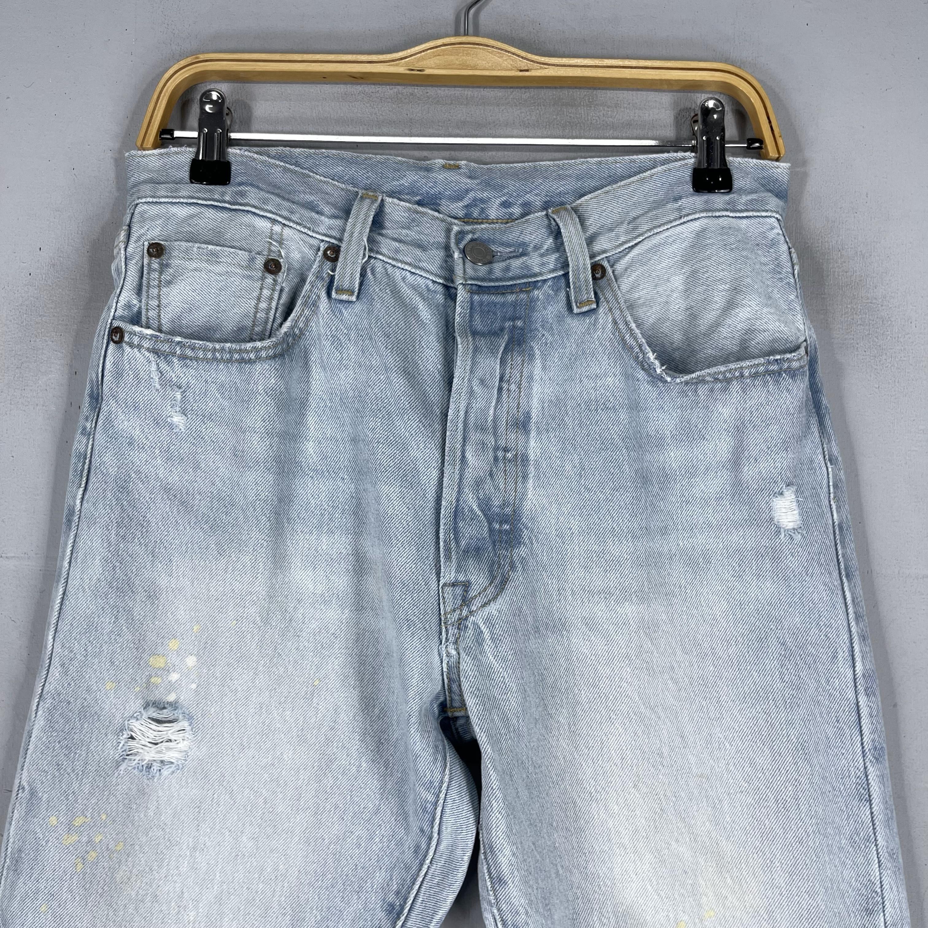 Levi's × Vintage Size 29 Vintage Levis 501 Distressed Paint Splatter Jeans Size US 29 - 2 Thumbnail
