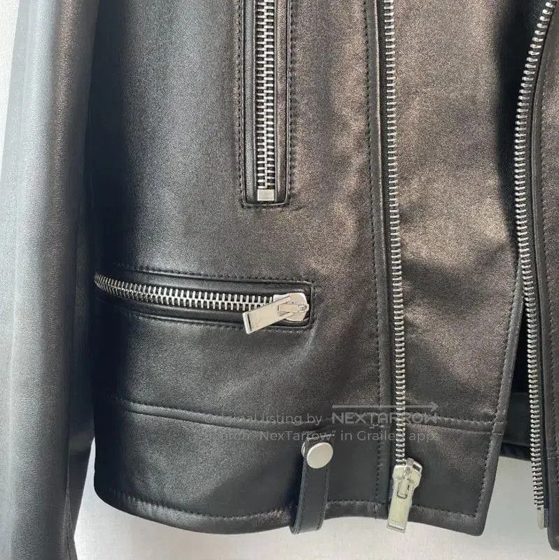 Yves Saint Laurent YSL Black Leather Women's Jacket Size S . Size S / US 4 / IT 40 - 7 Thumbnail