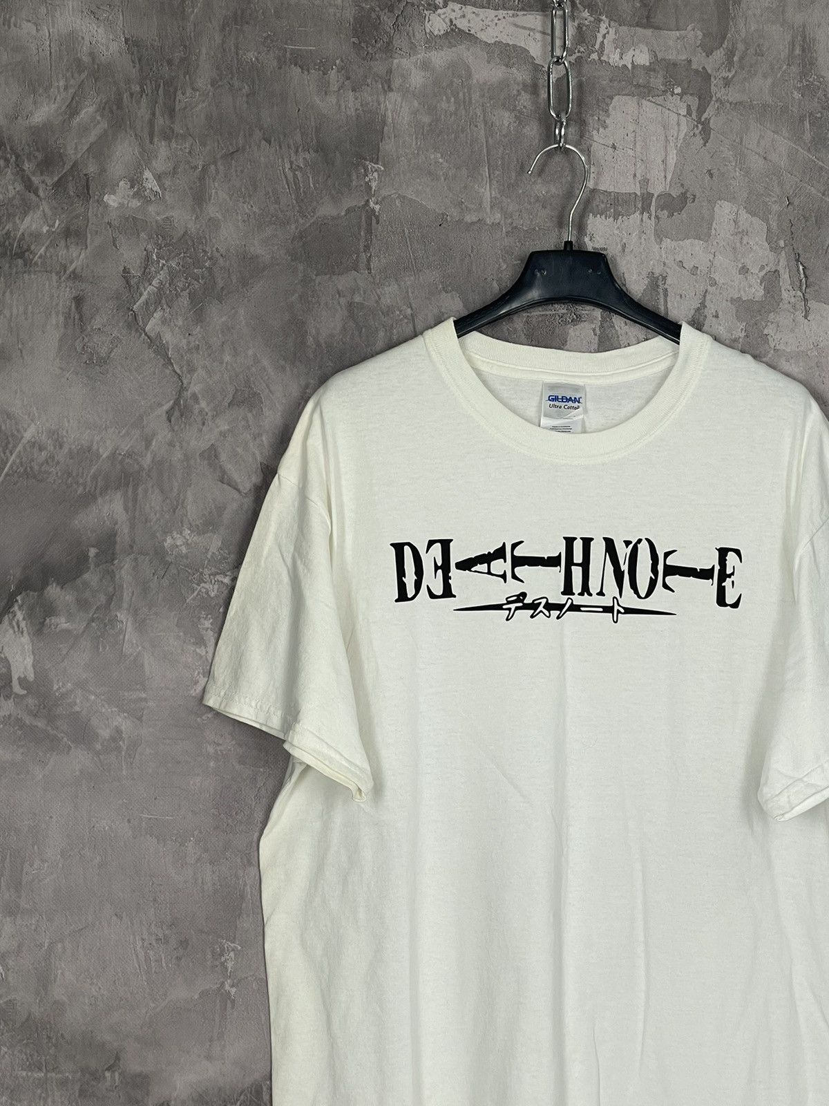 Anime × Vintage Vintage 2000s Death Note Big Logo White Tee Size US L / EU 52-54 / 3 - 3 Thumbnail