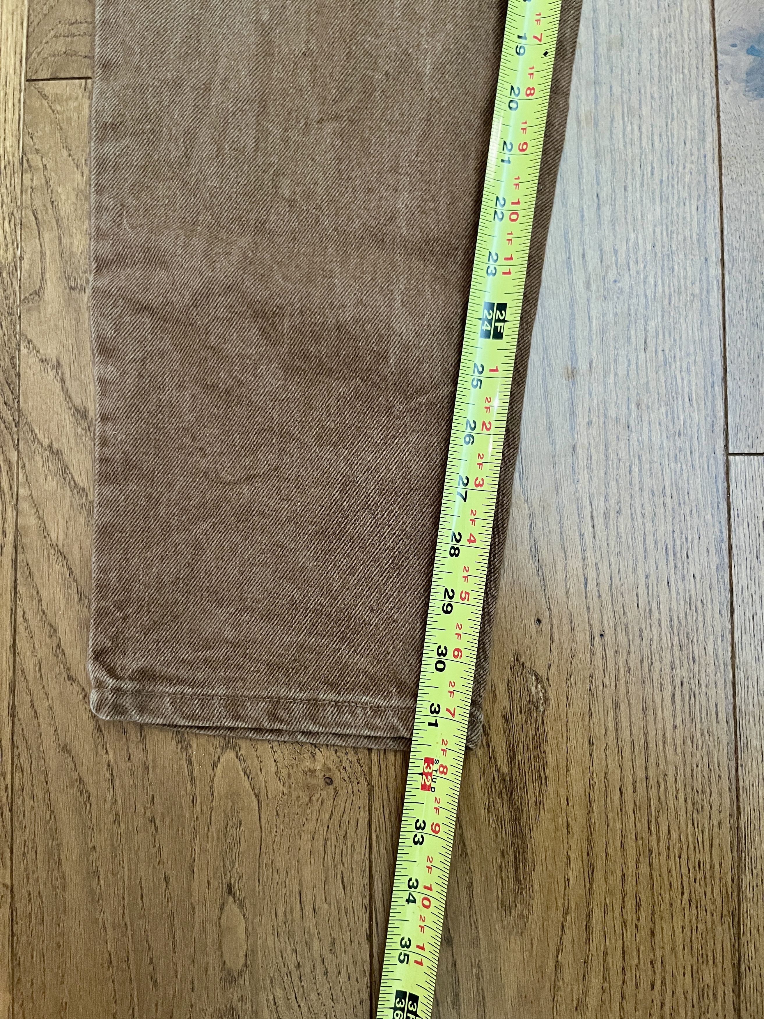 Levi's Vintage Clothing Vtg Levi’s 550 Made in USA Brown Denim Relaxed Fit 34x32 Size US 34 / EU 50 - 4 Thumbnail