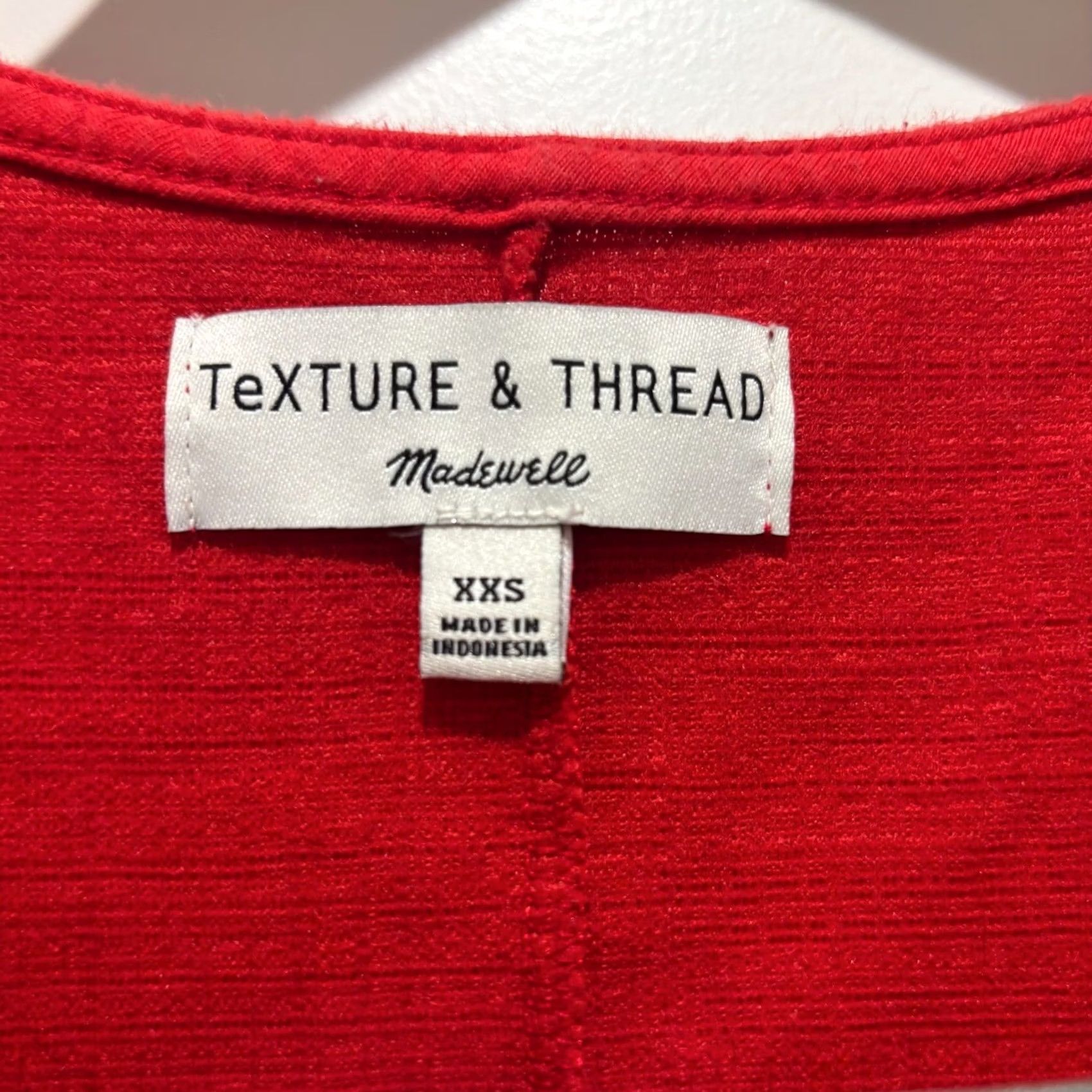 Madewell Madewell Wrap Dress Red Sleeveless V-Neck XXS Dresswrap? Size XXS / US 00 / IT 34 - 3 Thumbnail