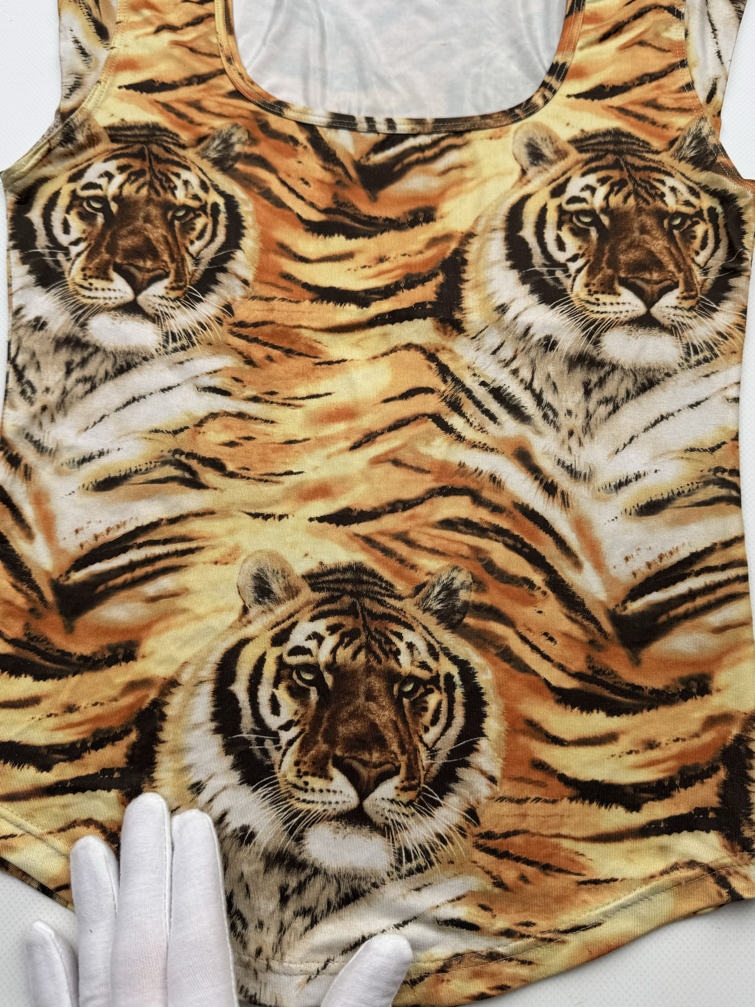 Vintage 00's Printed Tank Top B340 E2(V416) Size S / US 4 / IT 40 - 2 Thumbnail