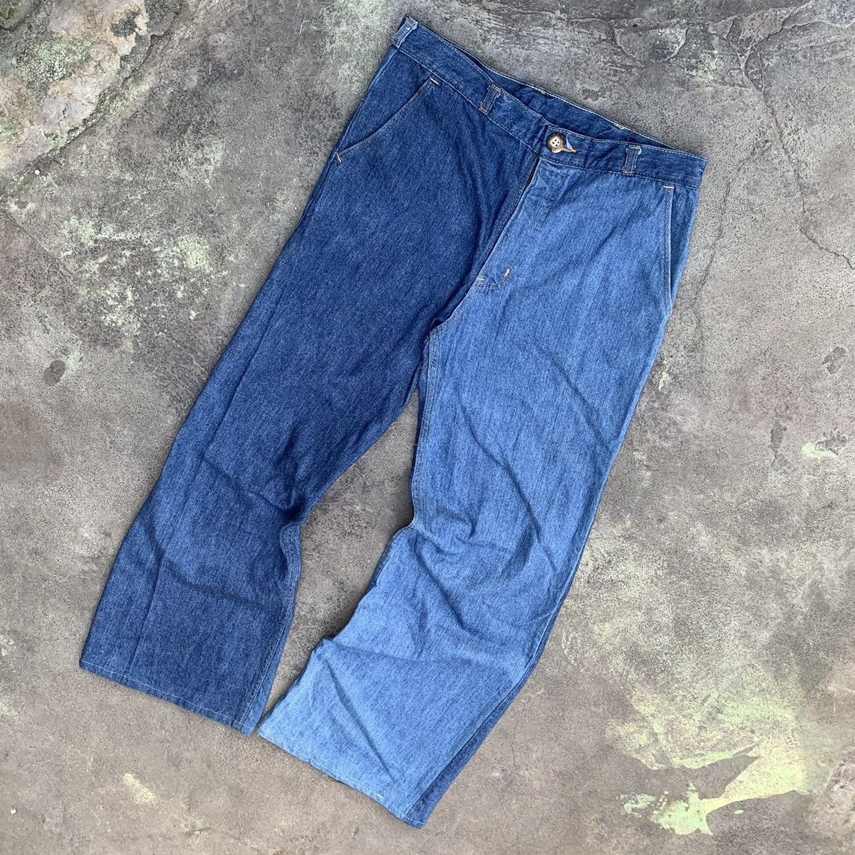 Japanese Brand UFO Flare jeans if six was nine style Size 29" - 2 Thumbnail