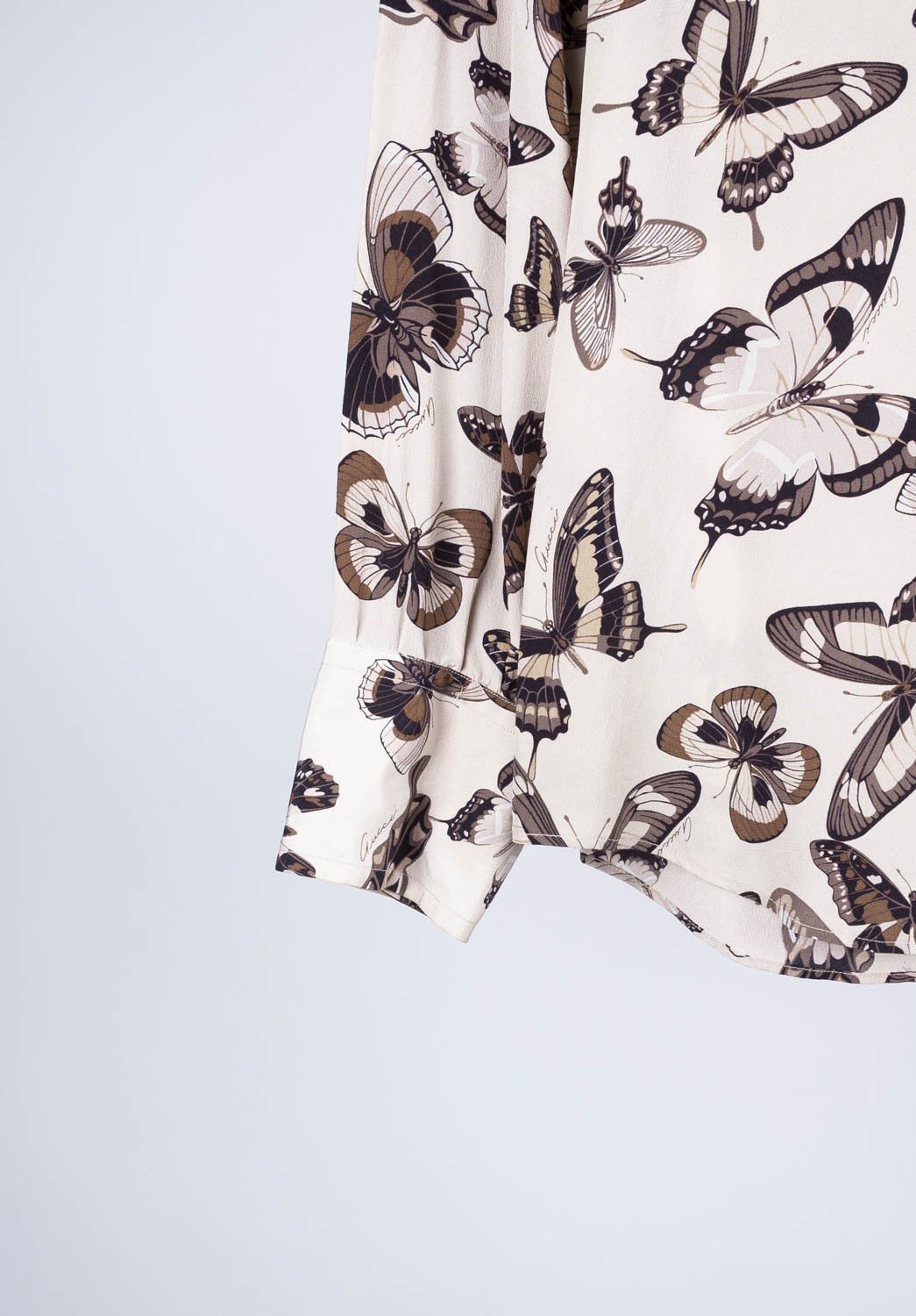 Gucci Vintage Gucci Men Silk Shirt Butterfly Size 41/M Size US M / EU 48-50 / 2 - 5 Thumbnail