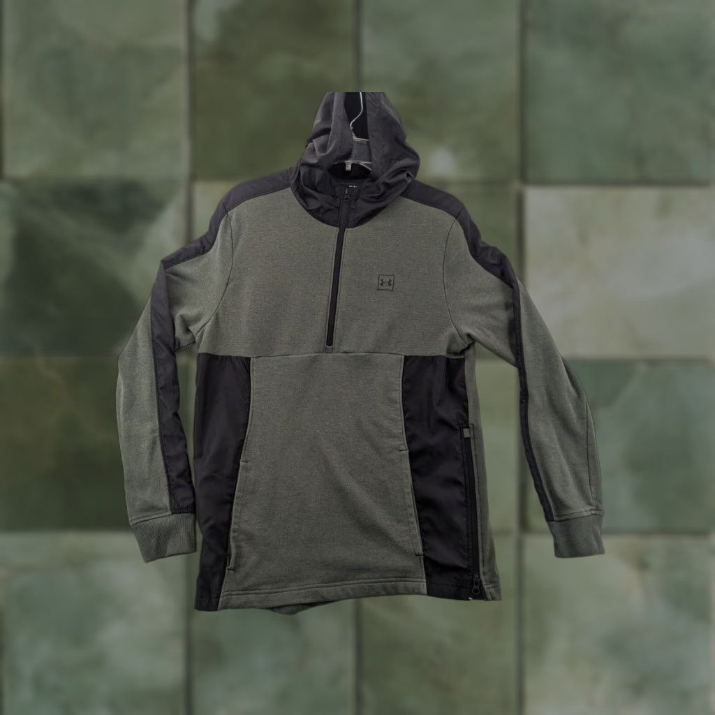 Under Armour Under Armour Hoodie Men Medium Grey Pullover Kangaroo Sweater Size US M / EU 48-50 / 2 - 1 Thumbnail