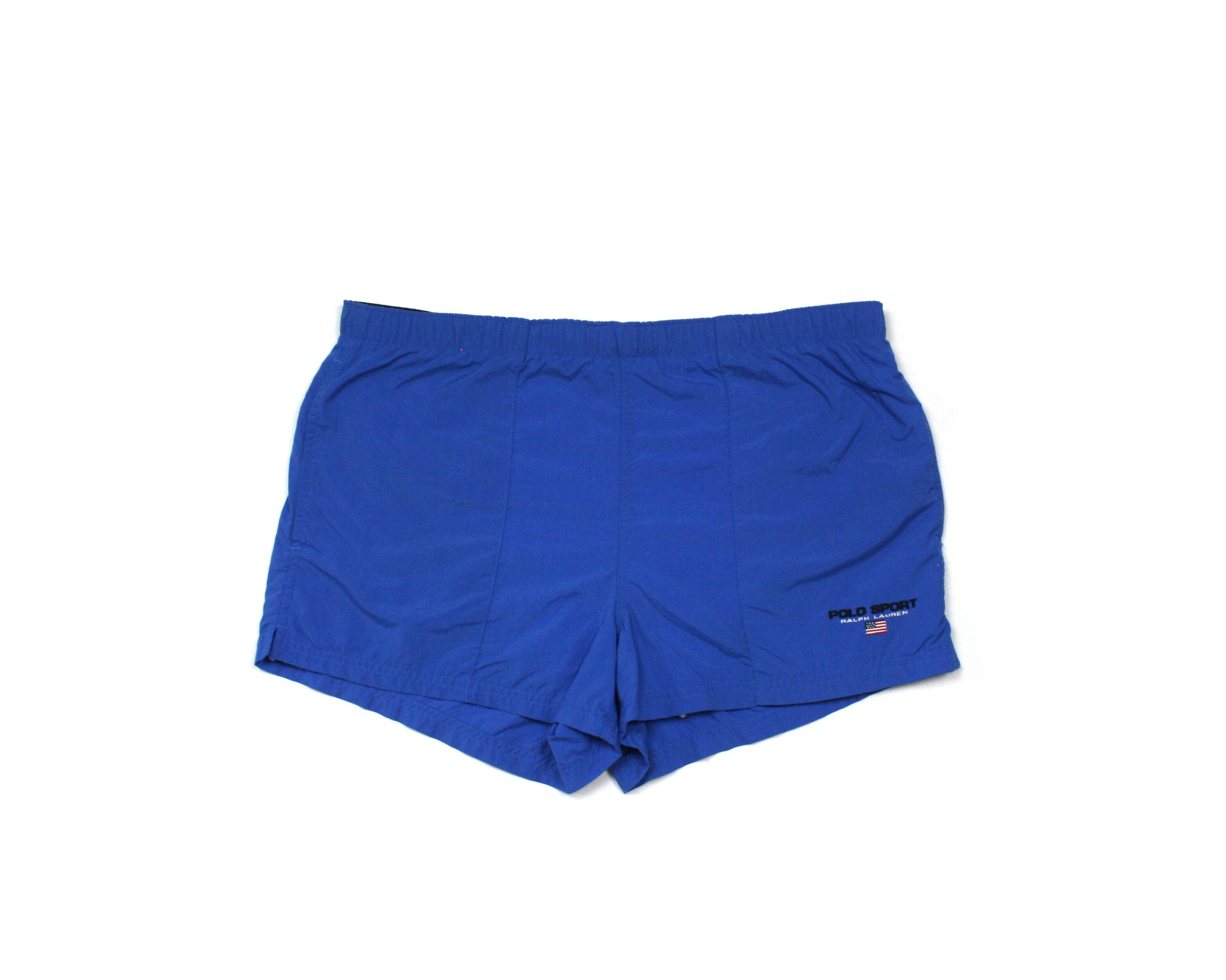 Polo Ralph Lauren 90S Polo Sport Logo Nylon Swim Shorts Vintage Size US 30 / EU 46 - 1 Thumbnail