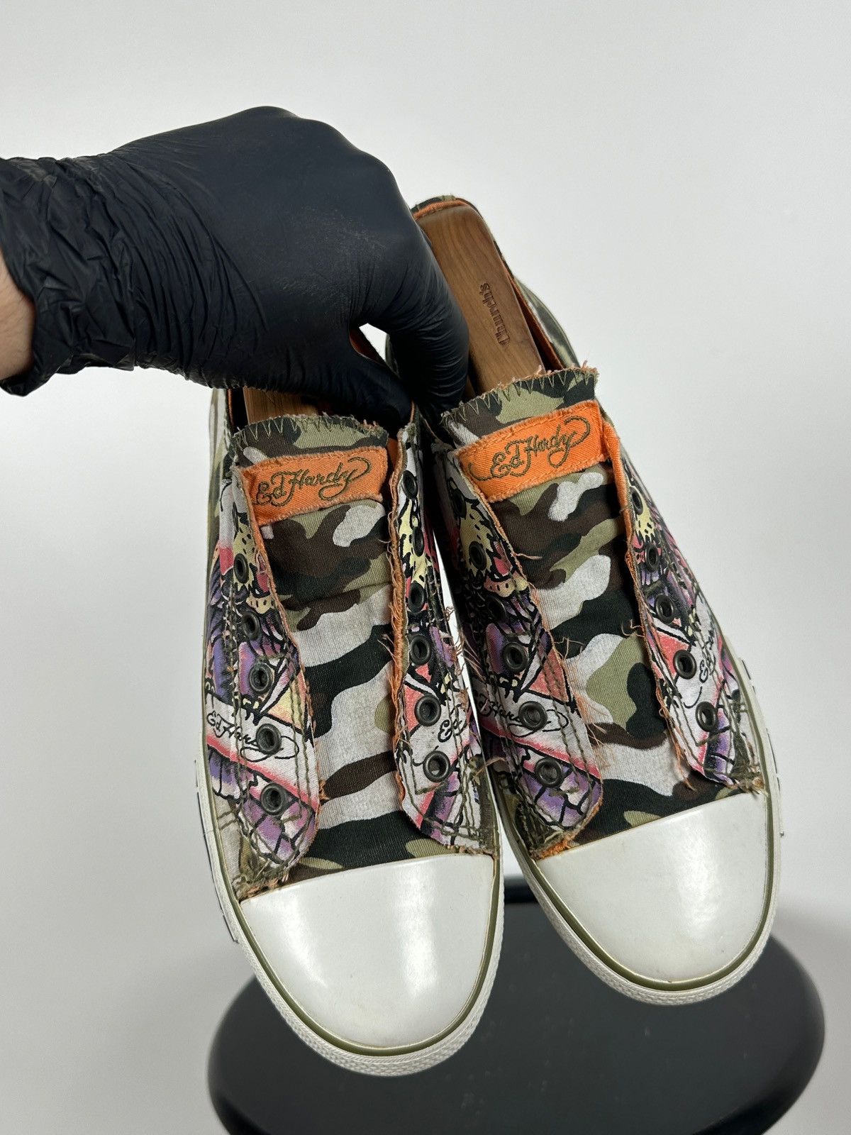 Ed Hardy Vintage Ed Hardy Y2K Camo Tattoo Graphic Slip On Sneakers Size US 11 / EU 44 - 14 Thumbnail