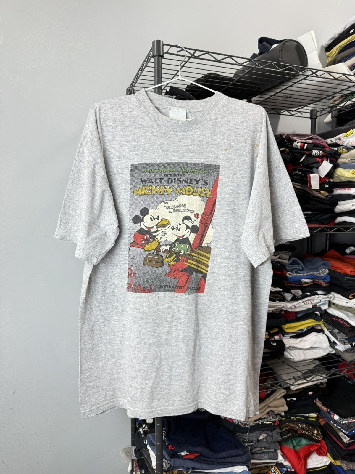 Disney Vintage 1980’s Vintage Mickey Mouse Disney T Shirt Size US XL / EU 56 / 4 - 1 Thumbnail