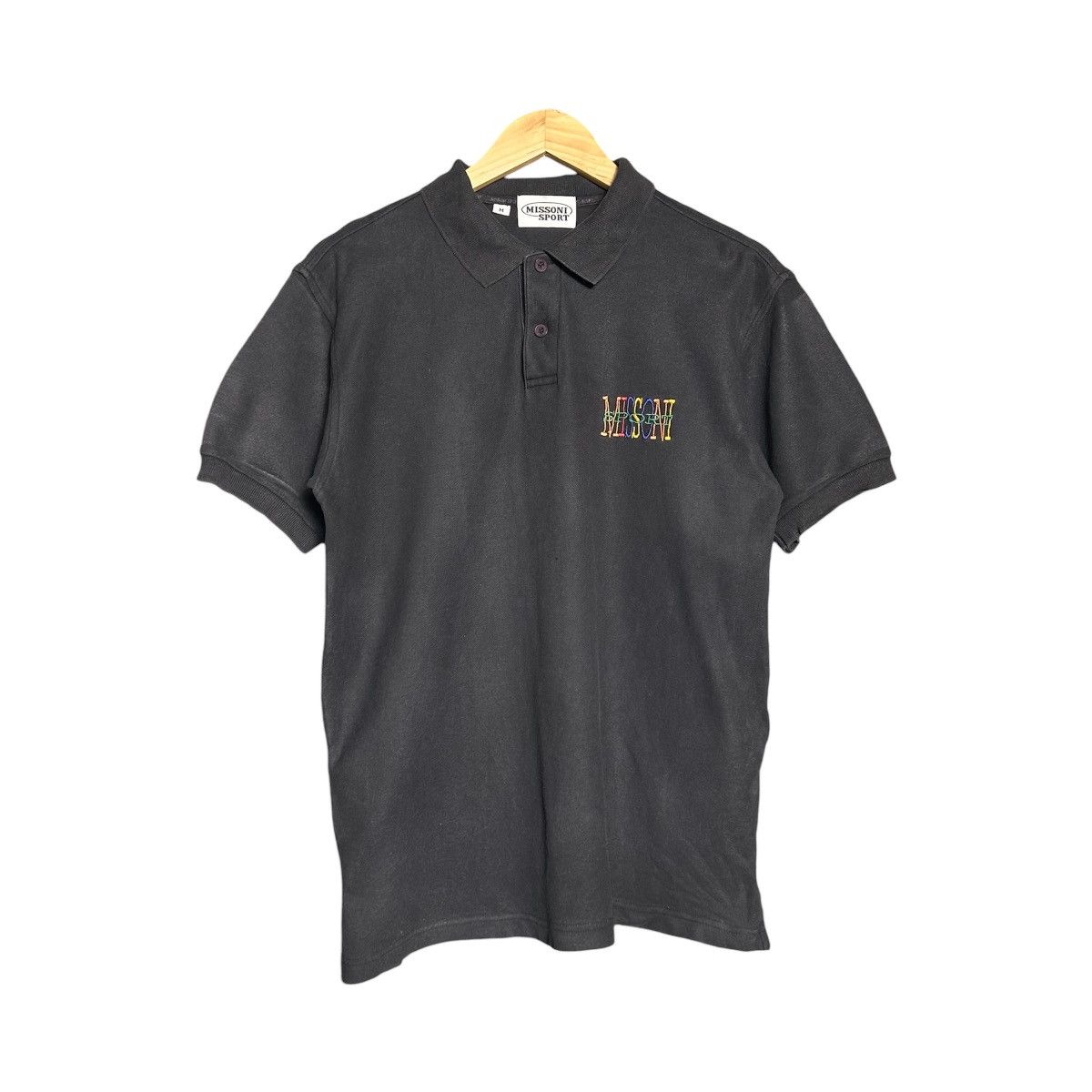 Missoni Vintage Missoni Big Logo Polos Size M / US 6-8 / IT 42-44 - 1 Thumbnail