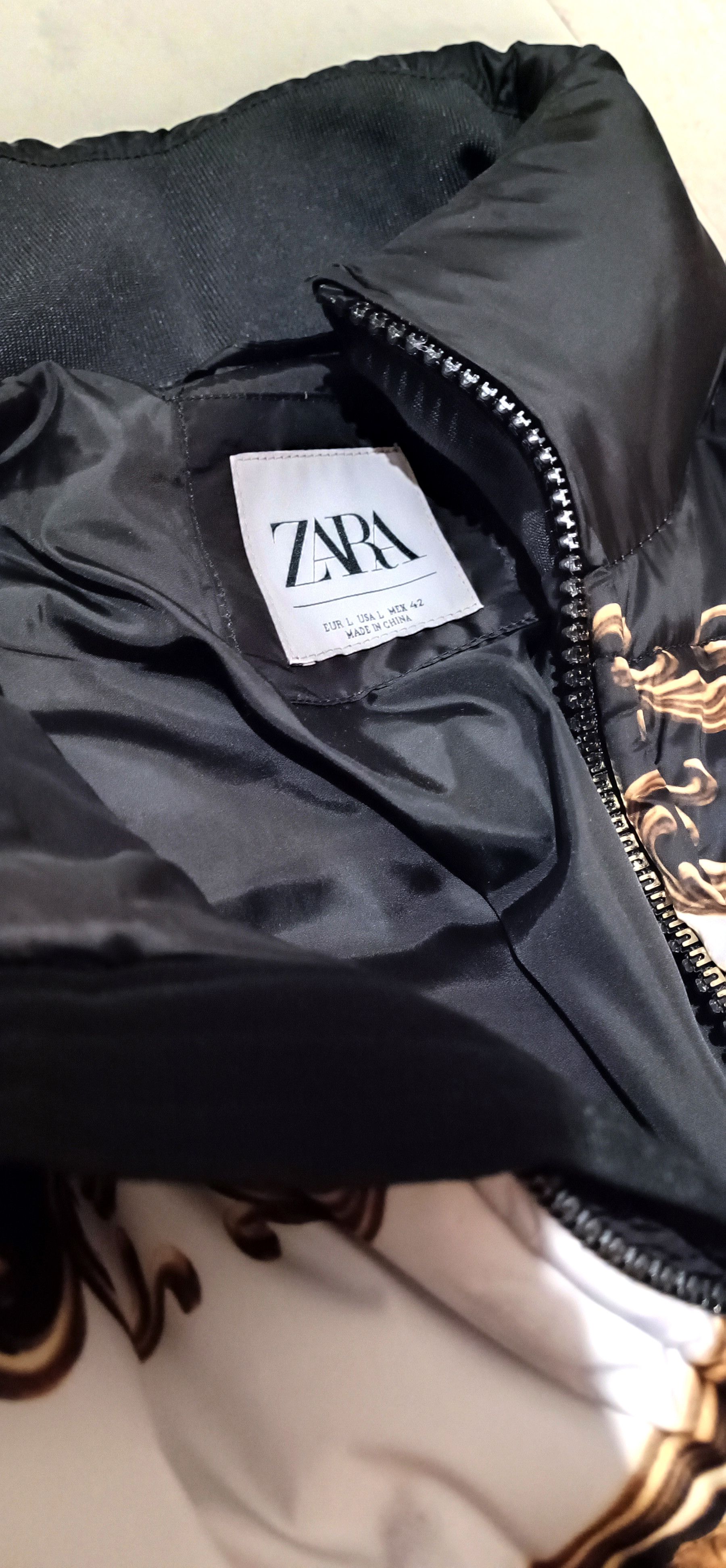 Zara ZARA Baroque-Style Printed Puffer Coat (2019) Size US L / EU 52-54 / 3 - 13 Thumbnail