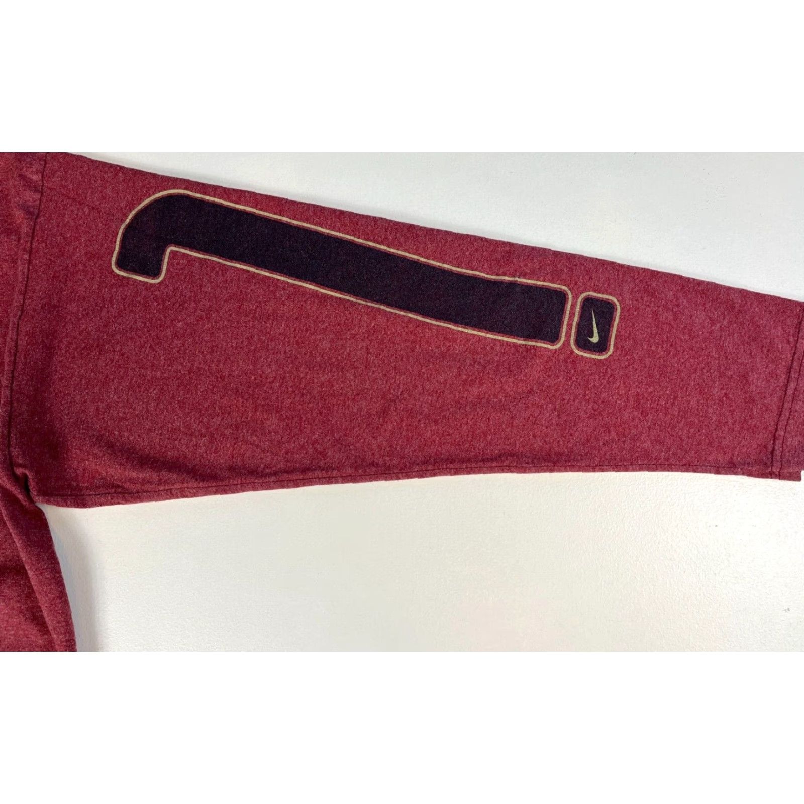 Nike Nike Men's Vintage 90s Long Sleeve T-Shirt Sz 2XL Red Crew Neck Pullover T-Shirt 90s Nike Shirt Mens Regular Fit Size US XXL / EU 58 / 5 - 5 Thumbnail