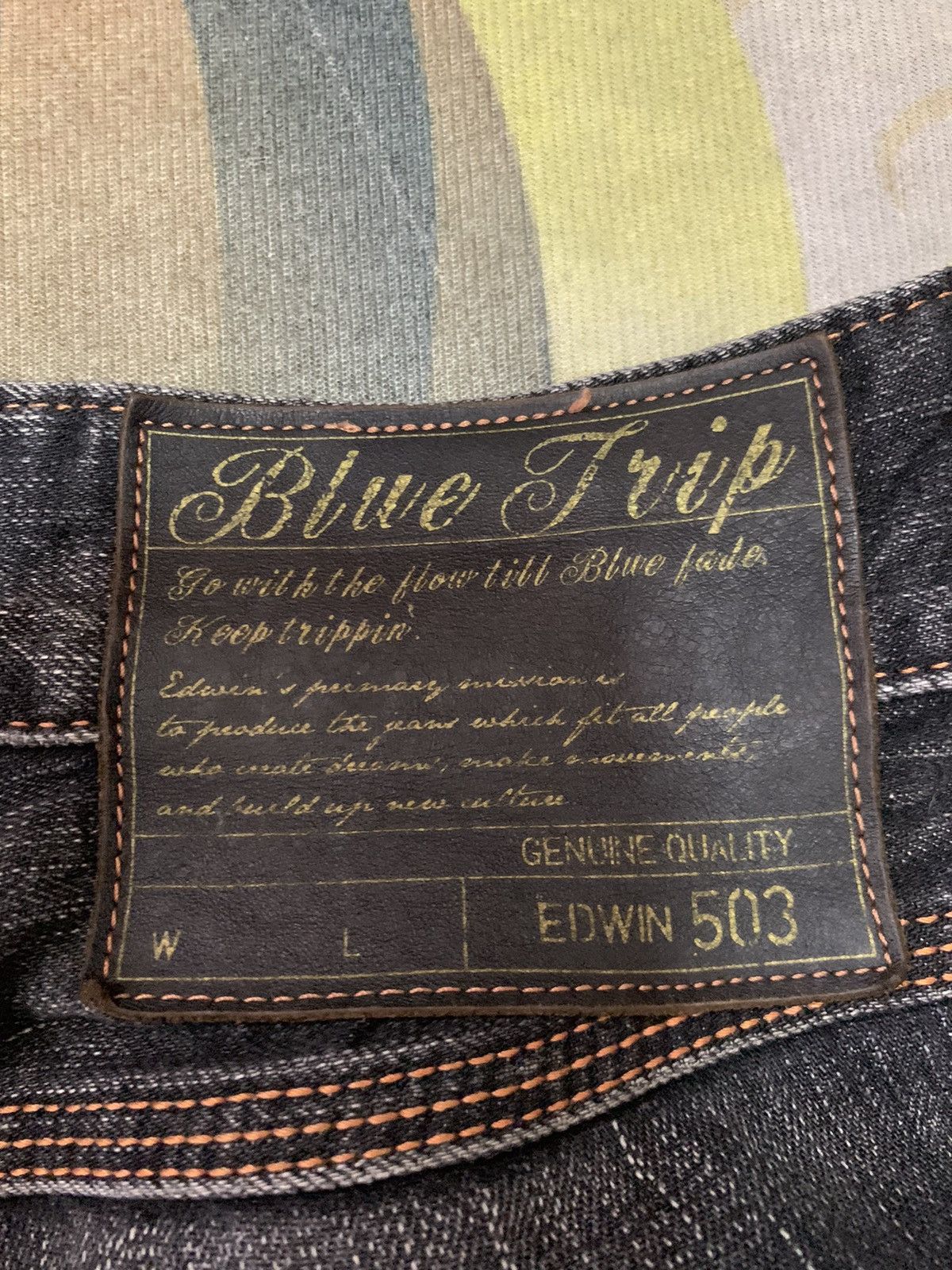 Edwin Vintage Edwin Blue Trip distressed jeans Size US 34 / EU 50 - 21 Thumbnail
