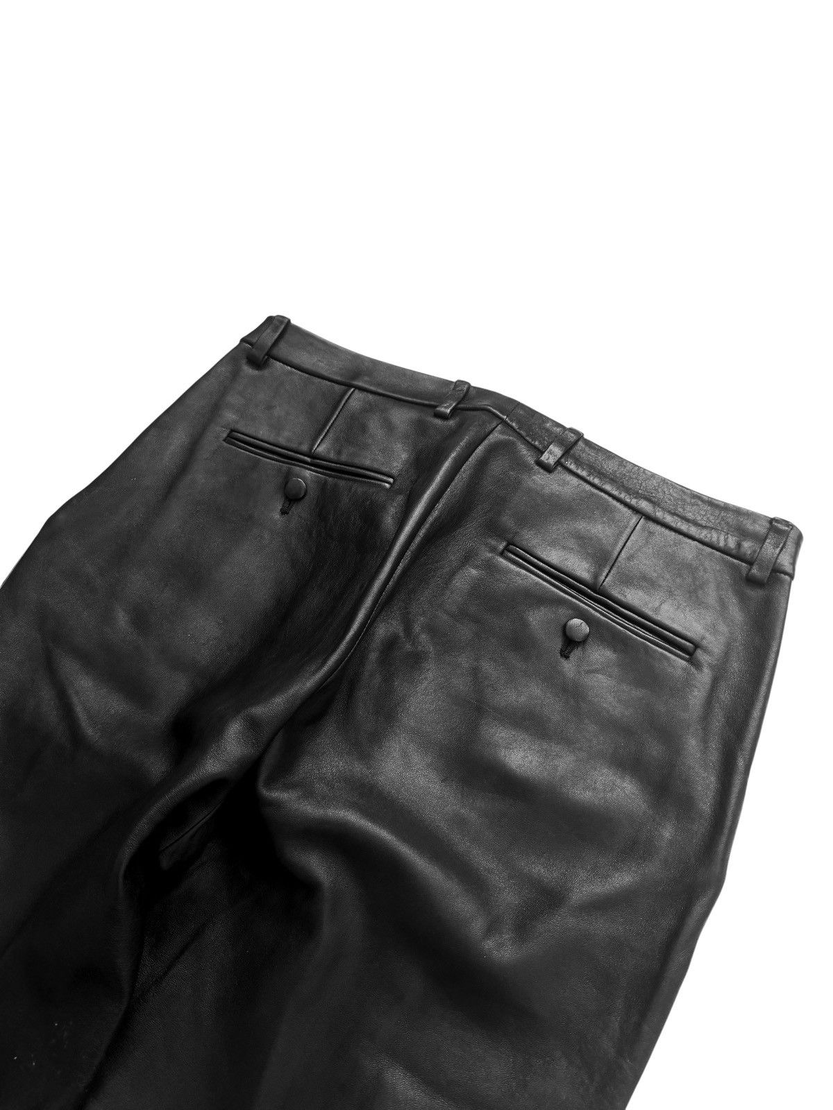 Gucci Lambskin Pleated Leather Trousee Pants Size US 32 / EU 48 - 6 Thumbnail
