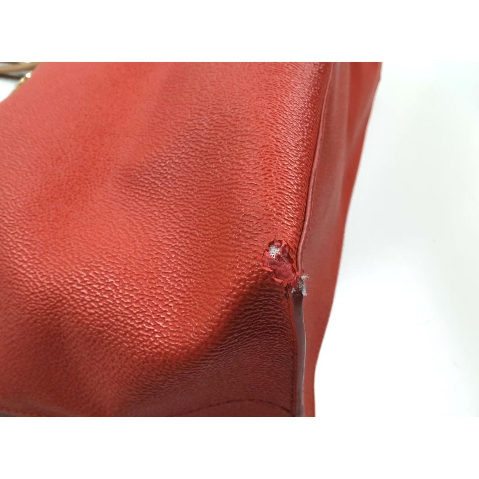 Tory Burch Tory Burch Large Tote Beach Shoulder Handbag Purse Red Women Tote Large Beach Purse Red Size ONE SIZE - 5 Thumbnail