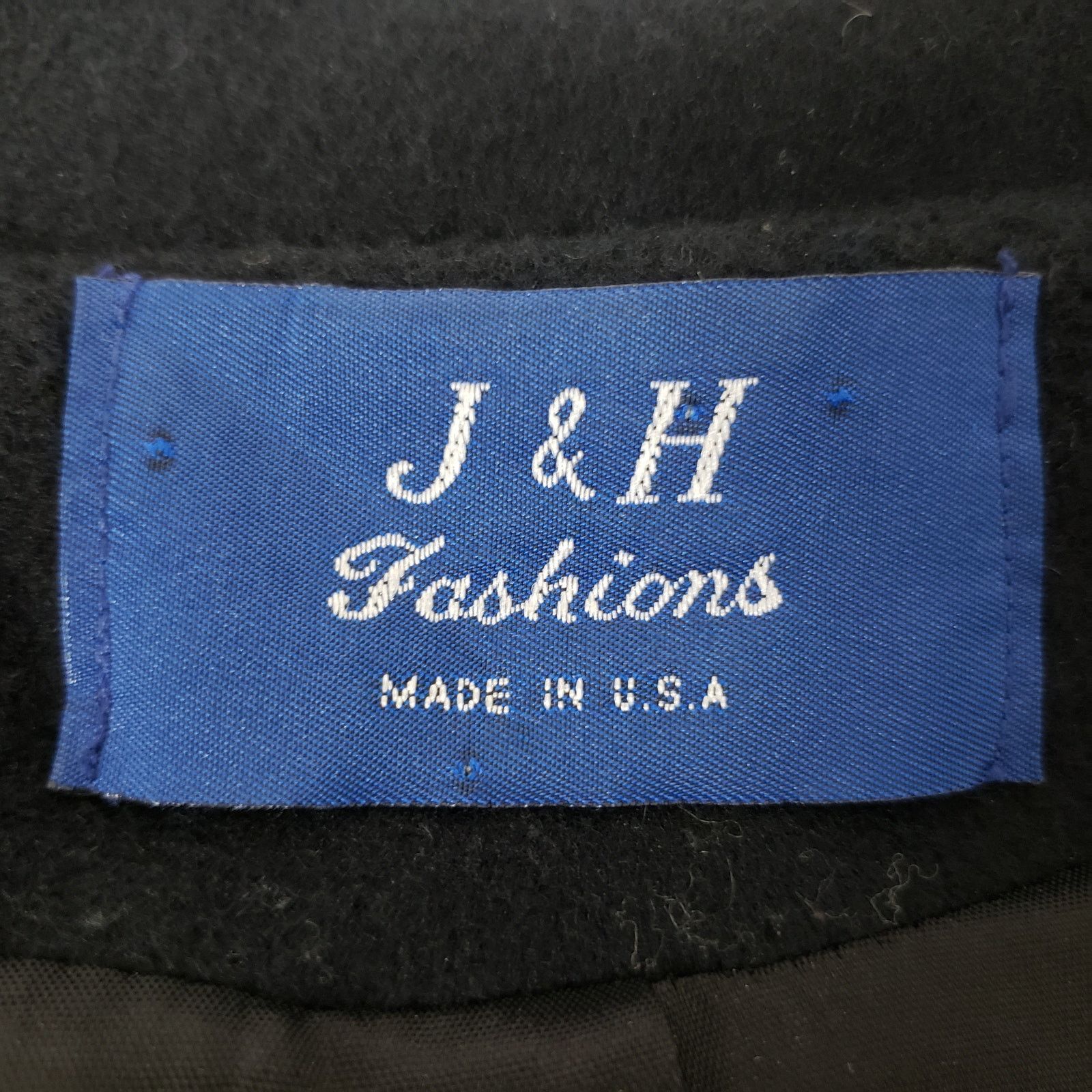 Vintage Union Made USA J&H Fashions Double Breasted Wool Pea Coat 14 Size L / US 10 / IT 46 - 11 Thumbnail
