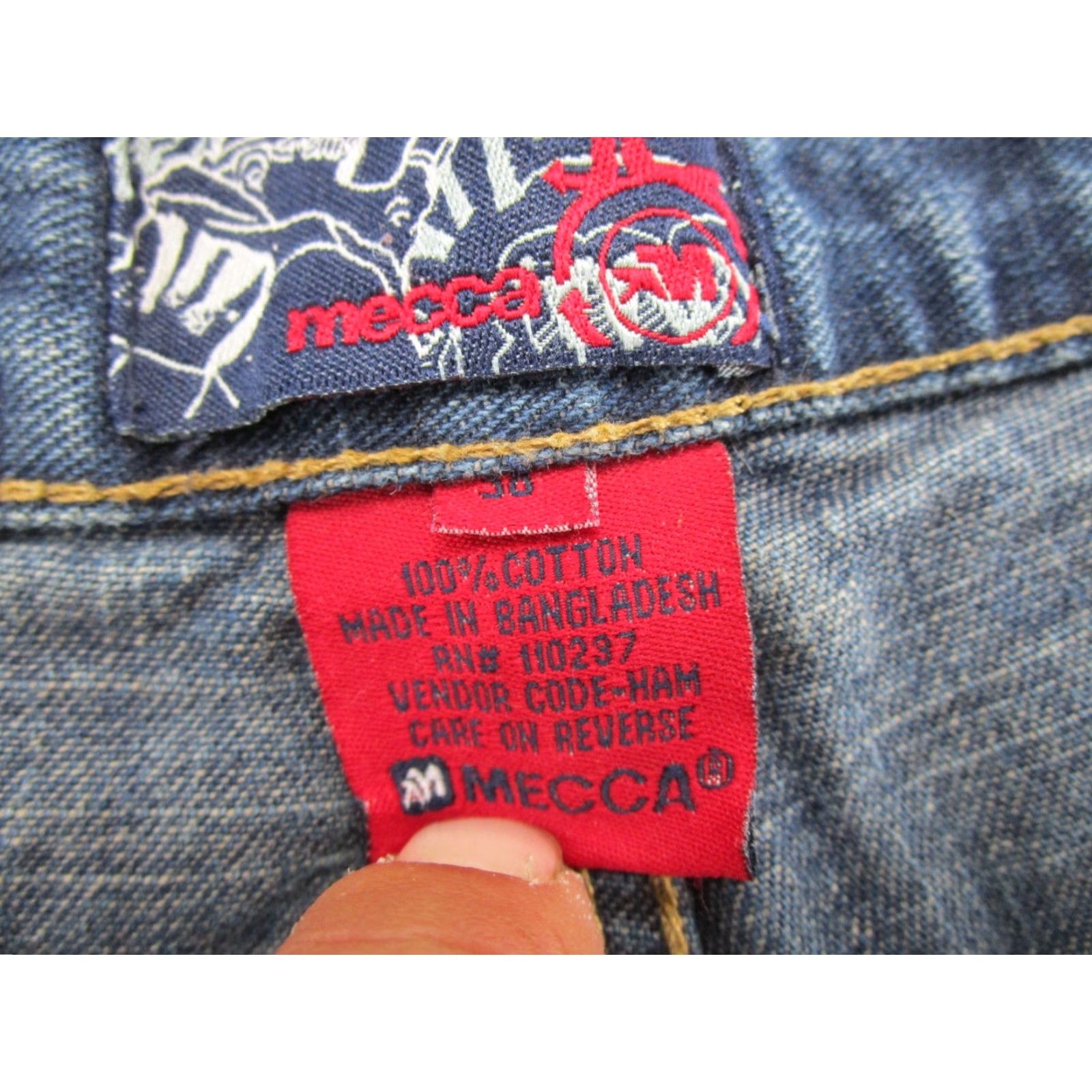 Vintage VINTAGE Mecca Denim Jeans Skater Grunge Carpenter 38x33 Men Read Size US 38 / EU 54 - 6 Thumbnail
