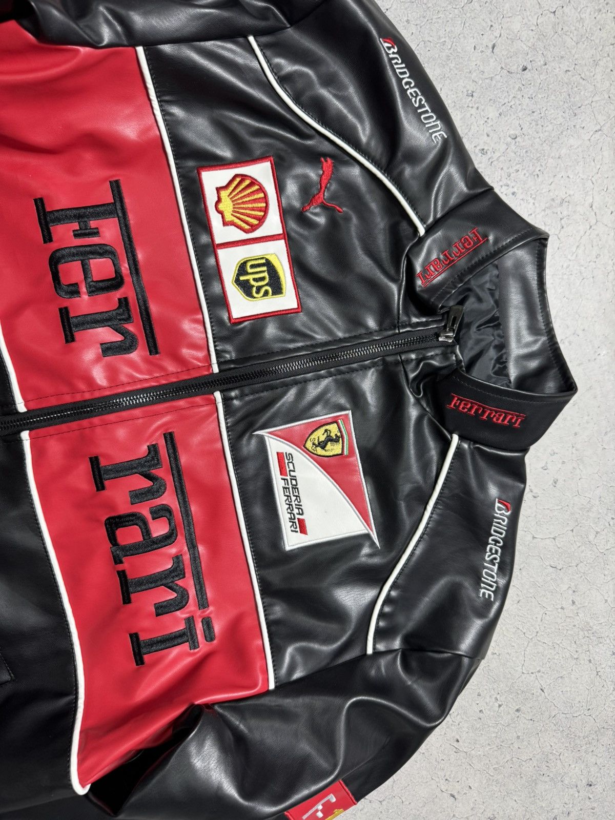 Ferrari Ferrari Vintage Racing Jacket Big Logo F1 Nascar Rare Size US XL / EU 56 / 4 - 7 Thumbnail