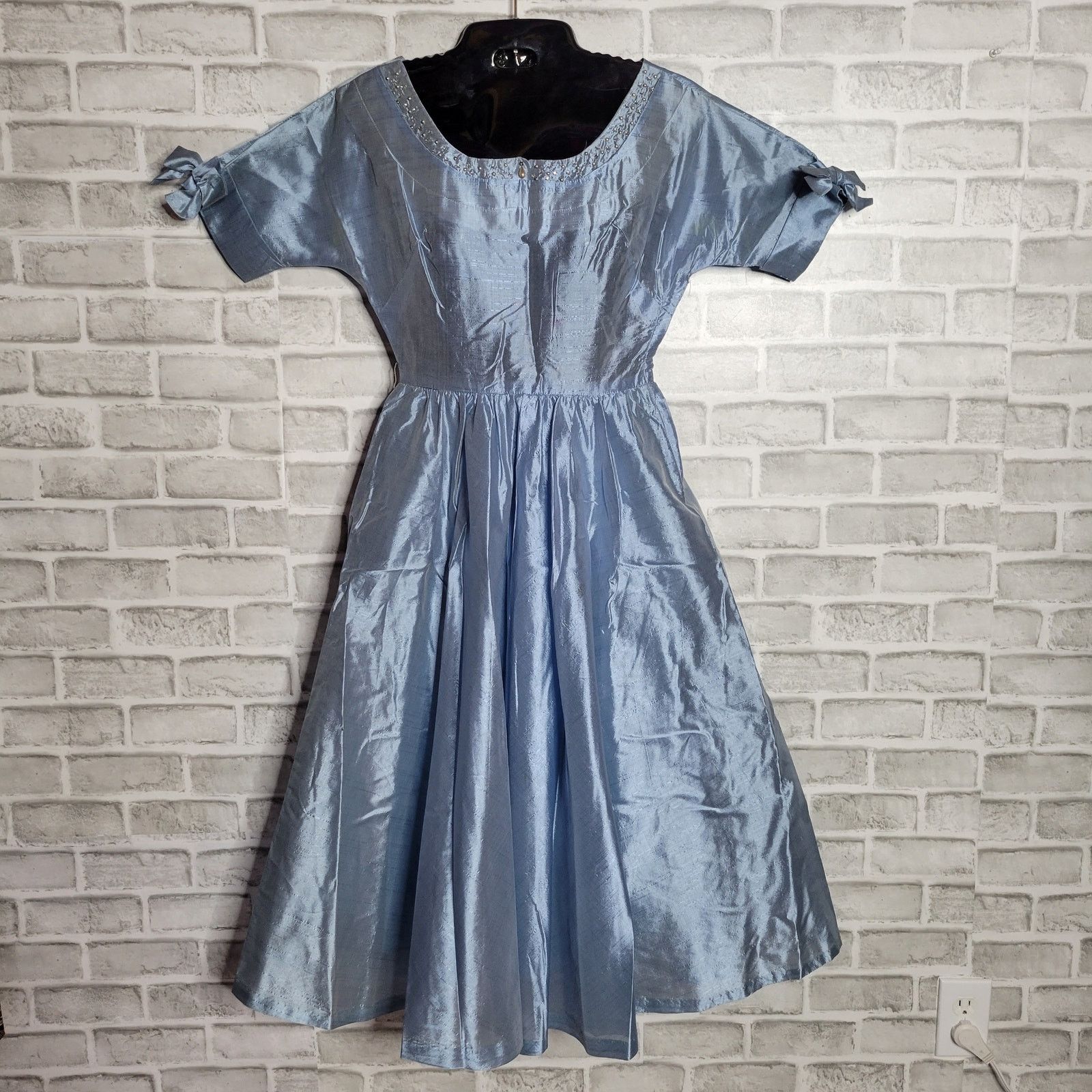 Vintage 40s 50s Handmade Party Dress